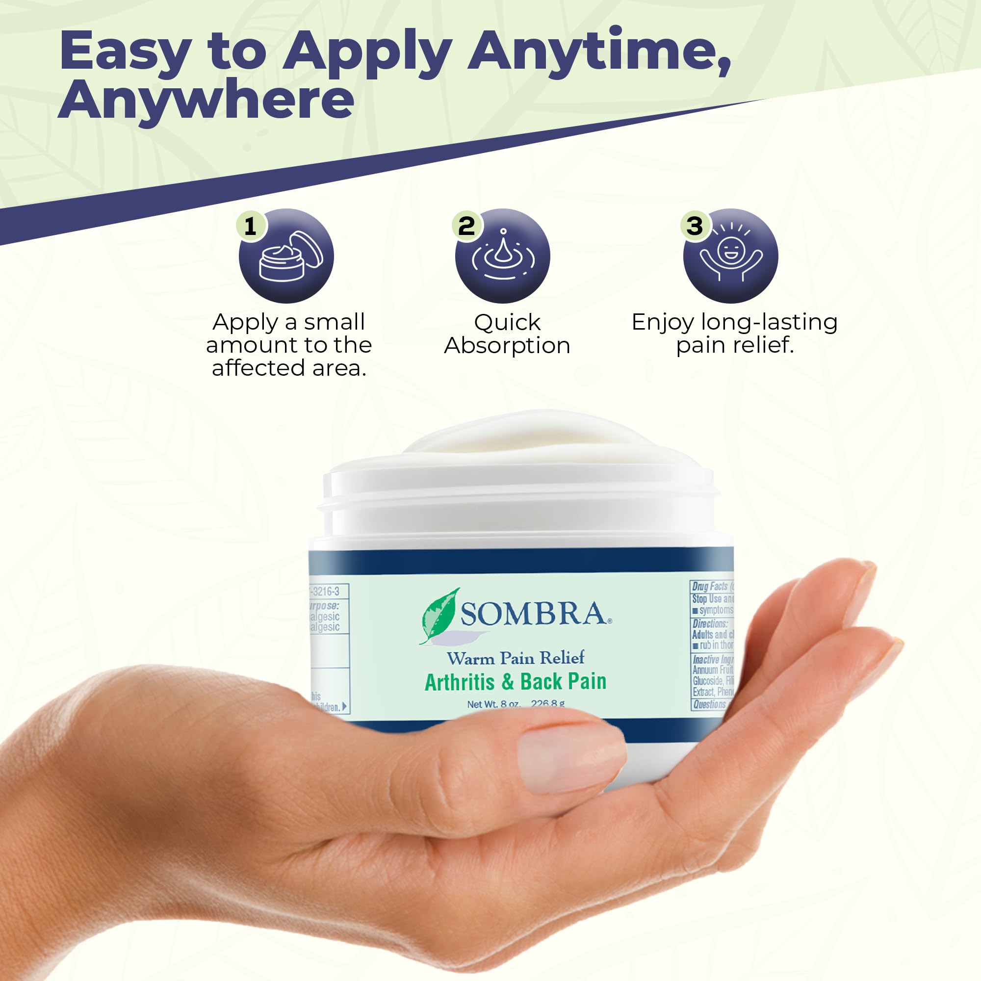 Sombra Warm Therapy Gel – Warming Muscle Comfort & Tension Relief – 8oz Jar Sombra uk supplements