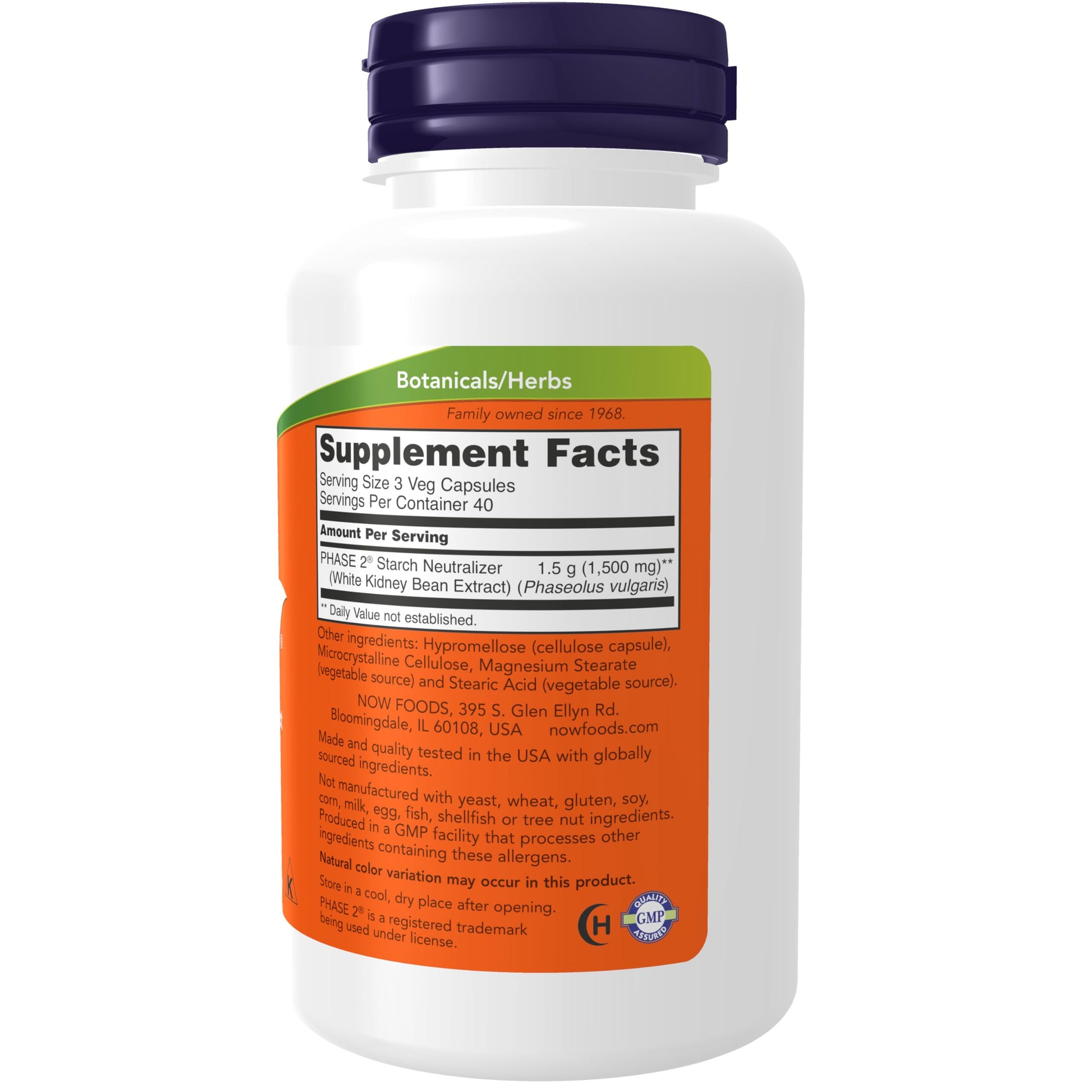 NOW Supplements, Phase 2® (White Kidney Bean Extract) 500 mg, Weight Management NOW uk supplements