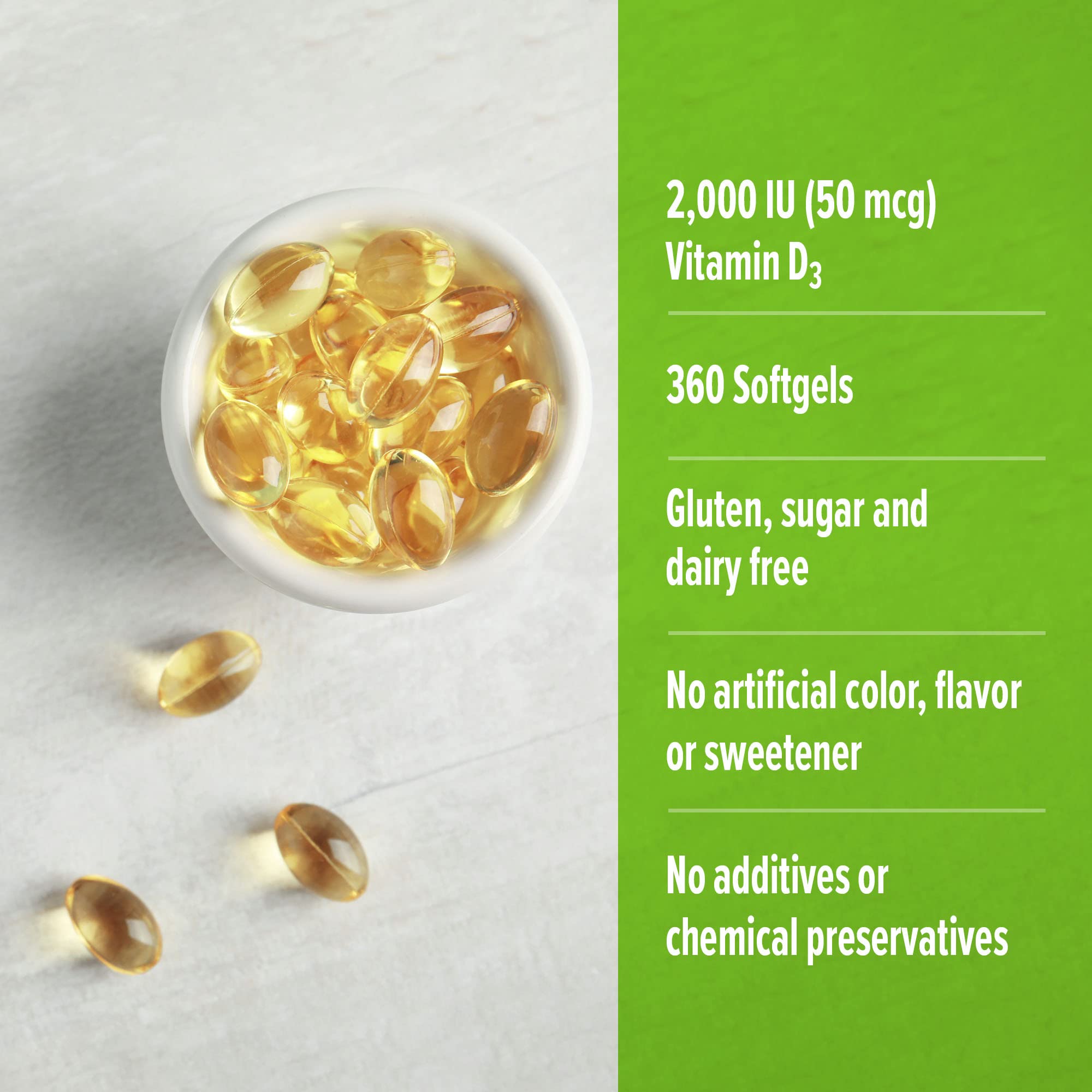 ORZAX Vitamin D3 2000 iu (50 mcg) - 1 Year Supply for Strong Muscle Function ORZAX uk supplements