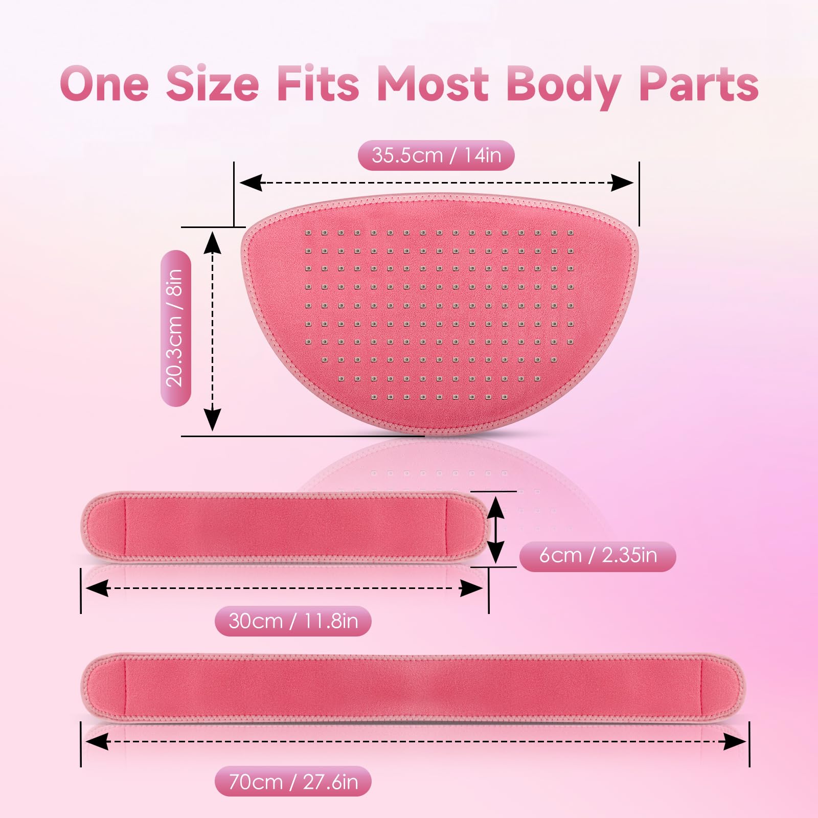 Red Light Therapy Belt Pad: Near Infrared Lamp Pain Relief 156 LEDs Wrap Body Heating Pads Astarexin uk supplements