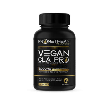 Vegan CLA Pro 2000 mg Pure Premium CLA Safflower Oil Conjugated Linoleic Acid Best Promethean Wellness uk supplements