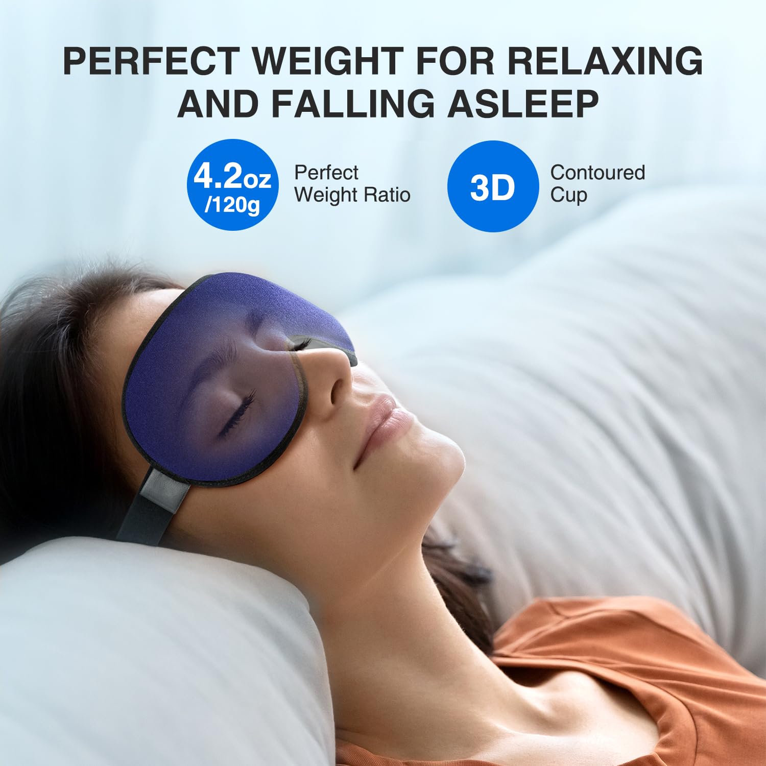YFONG Weighted Sleep Mask, Women Men 3D Eye Mask Blocking Lights YFONG uk supplements