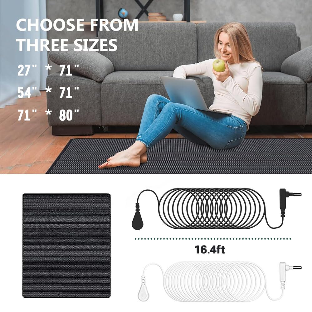 LDDJIOD Grounding Mat for Bed with 2 Grounding Cords, Conductive Grounding Sheet LDDJIOD uk supplements
