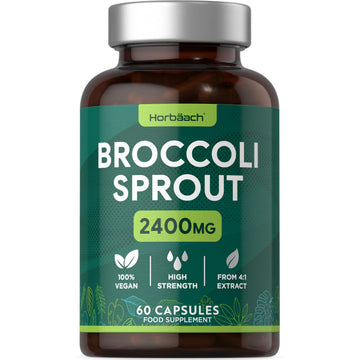 Broccoli Sprout Extract | Activated Sulforaphane Supplement | 2400mg Capsules | 60 Ct Horbäach uk supplements
