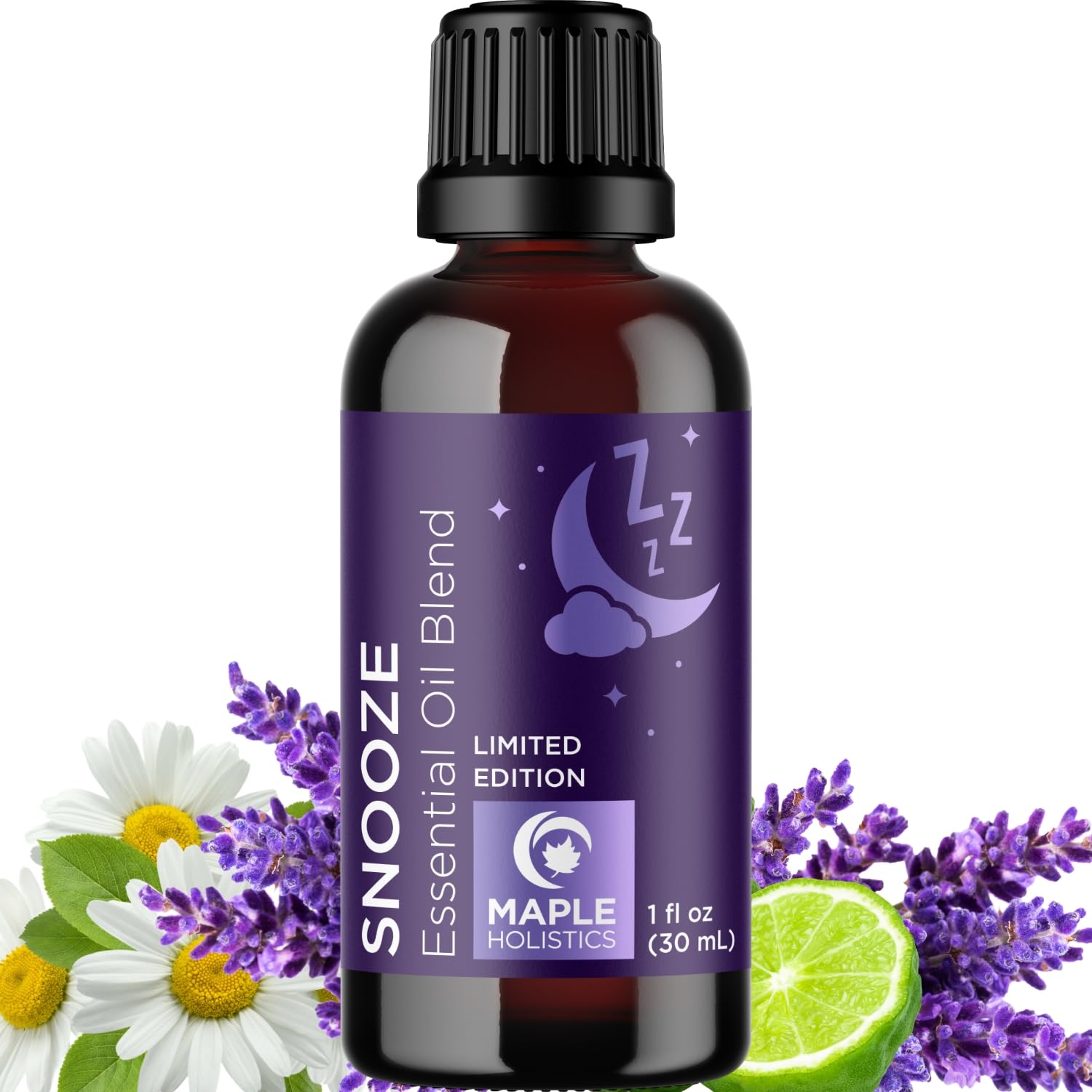 Sleep Essential Oil Blend for Diffuser - Snooze Blend Essential Oil for Sleep with Roman Chamomile Maple Holistics uk supplements