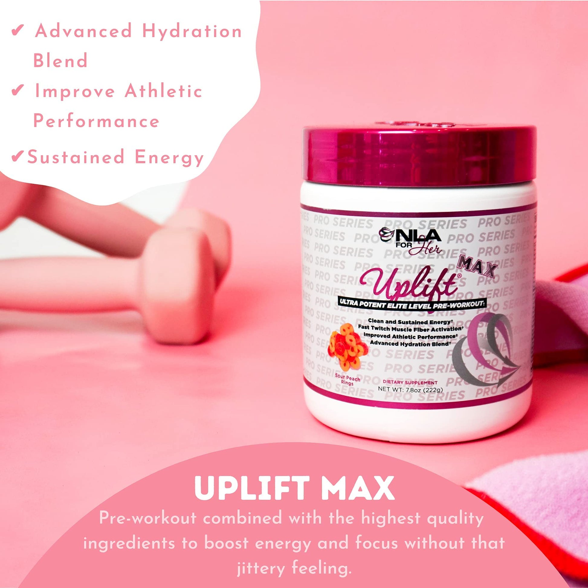 NLA for Her Pre/Intra Workout Stack (Includes Her Thermogenic Amino Georgia Peach NLA for Her uk supplements