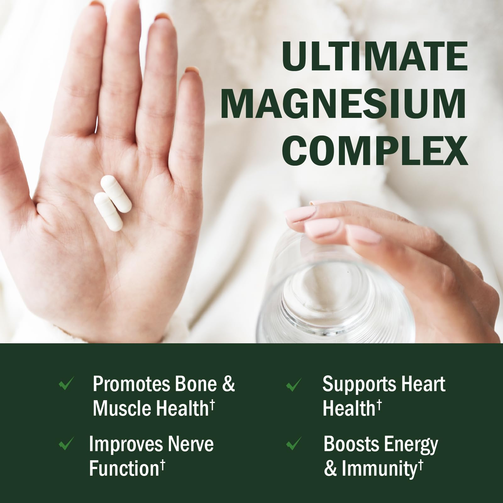 BioSchwartz Magnesium Complex Supplement (90 Capsules) 350mg Magnesium Glycinate Citrate Malate and Taurate Per Serving for Healthy Nerves Muscles Heart Sleep Support (Vegan, Gluten-Free, Non-GMO) BioSchwartz uk supplements