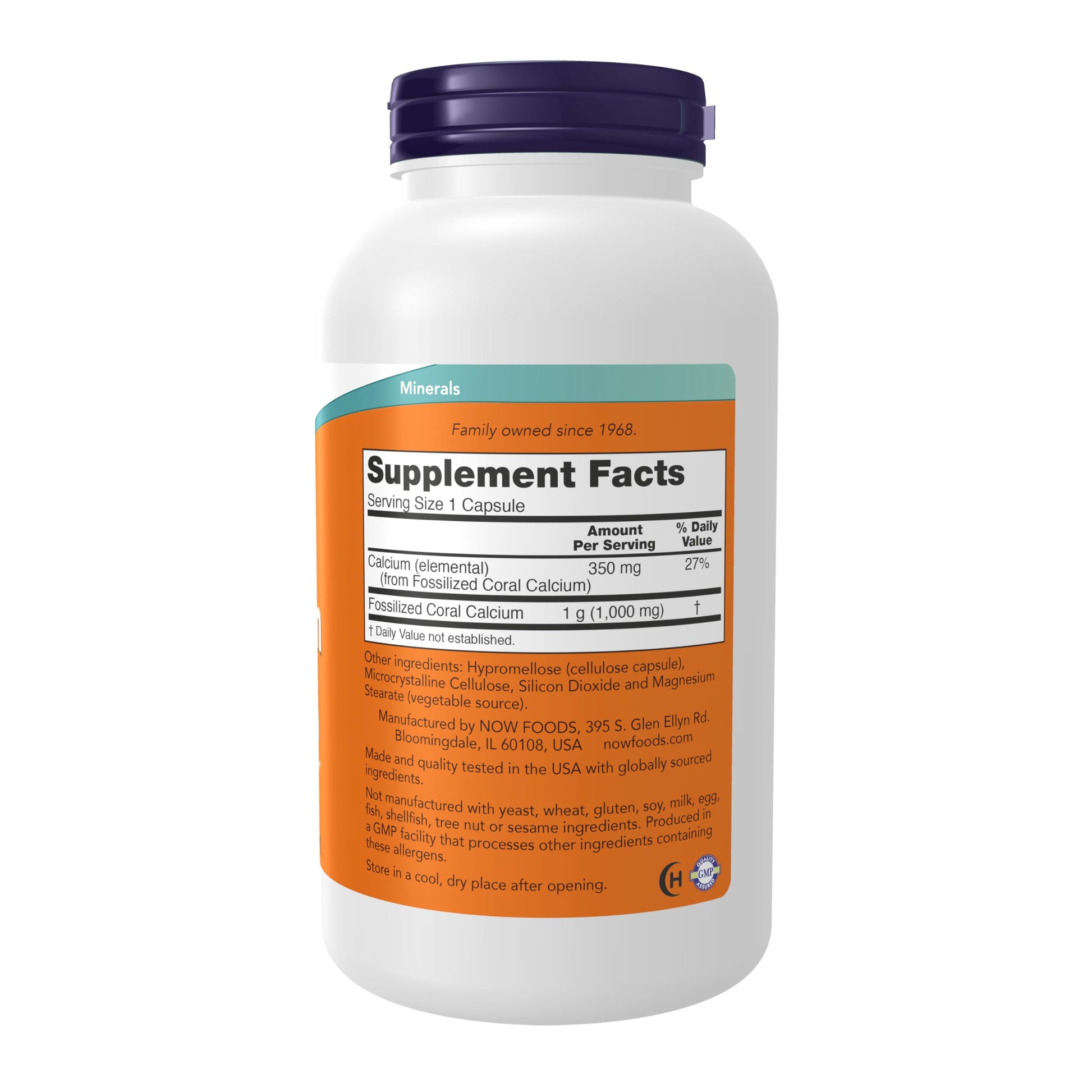 NOW Foods Supplements, Coral Calcium 1,000 mg, Bone Health*, Healthy pH Balance*, 250 Veg Capsules NOW Foods uk supplements