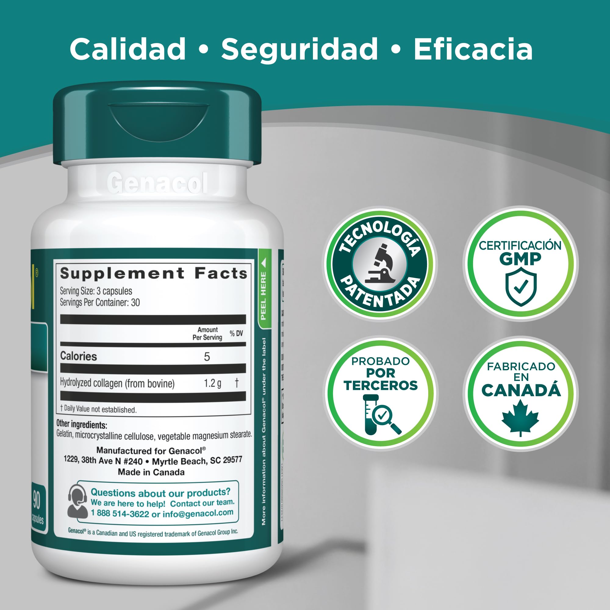 Collagen Peptides Joint Supplements for Men & Women by Genacol | Exclusive Hydrolyzed Collagen Pills | Helps Maintain Healthy Joints | Colageno Hidrolizado | Genacol Original 180 Capsules Genacol uk supplements
