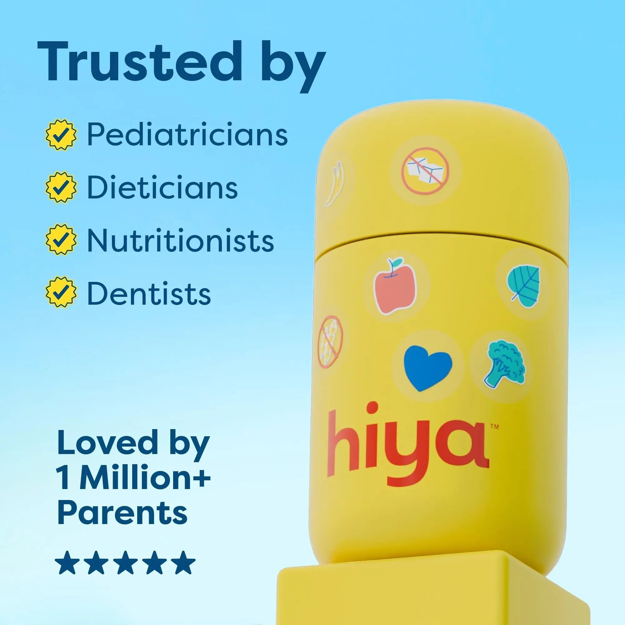 HIYA Kids Multivitamin Tablets – 15+ Essential Vitamins & Minerals with Fruits & Veggies for Ages 2+, Supports Growth HIYA uk supplements