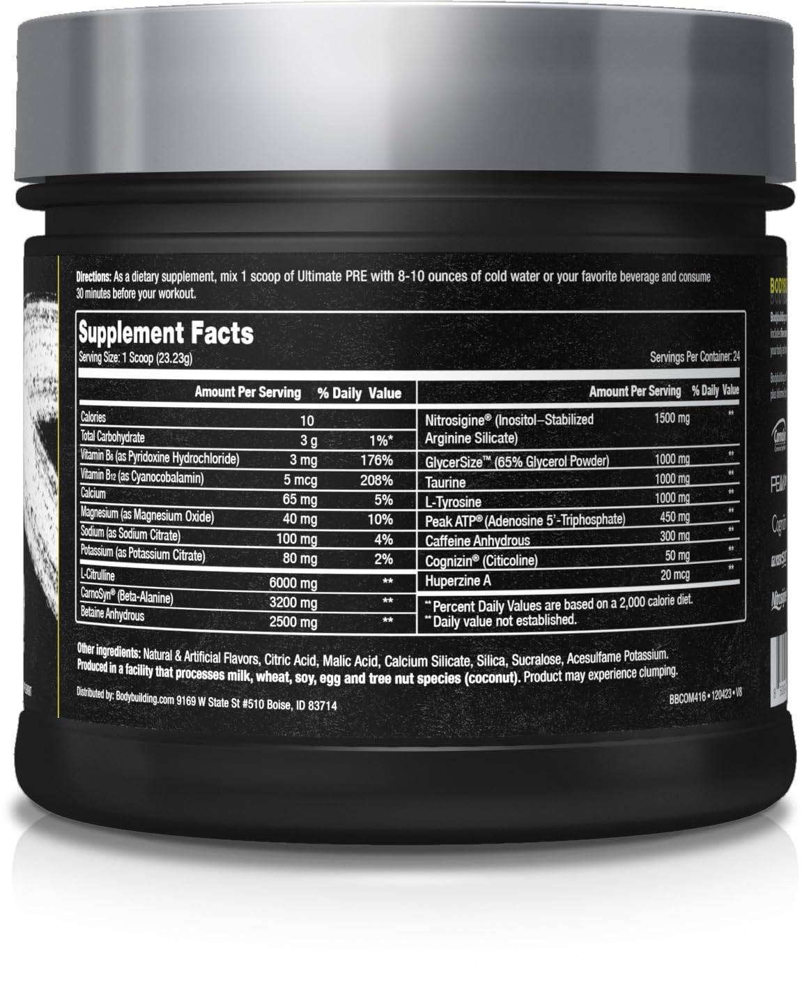 B BODYBUILDING.COM Elite Ultimate PRE Blue Slushie B BODYBUILDING.COM uk supplements