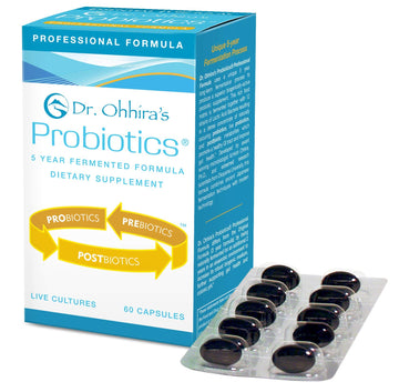 Essential Formulas Dr. Ohhira’s Probiotics Professional Formula with 5 Year Fermented Prebiotics, Live Active Probiotics and The only Product with Postbiotic Metabolites, 60 Capsules Essential Formulas uk supplements