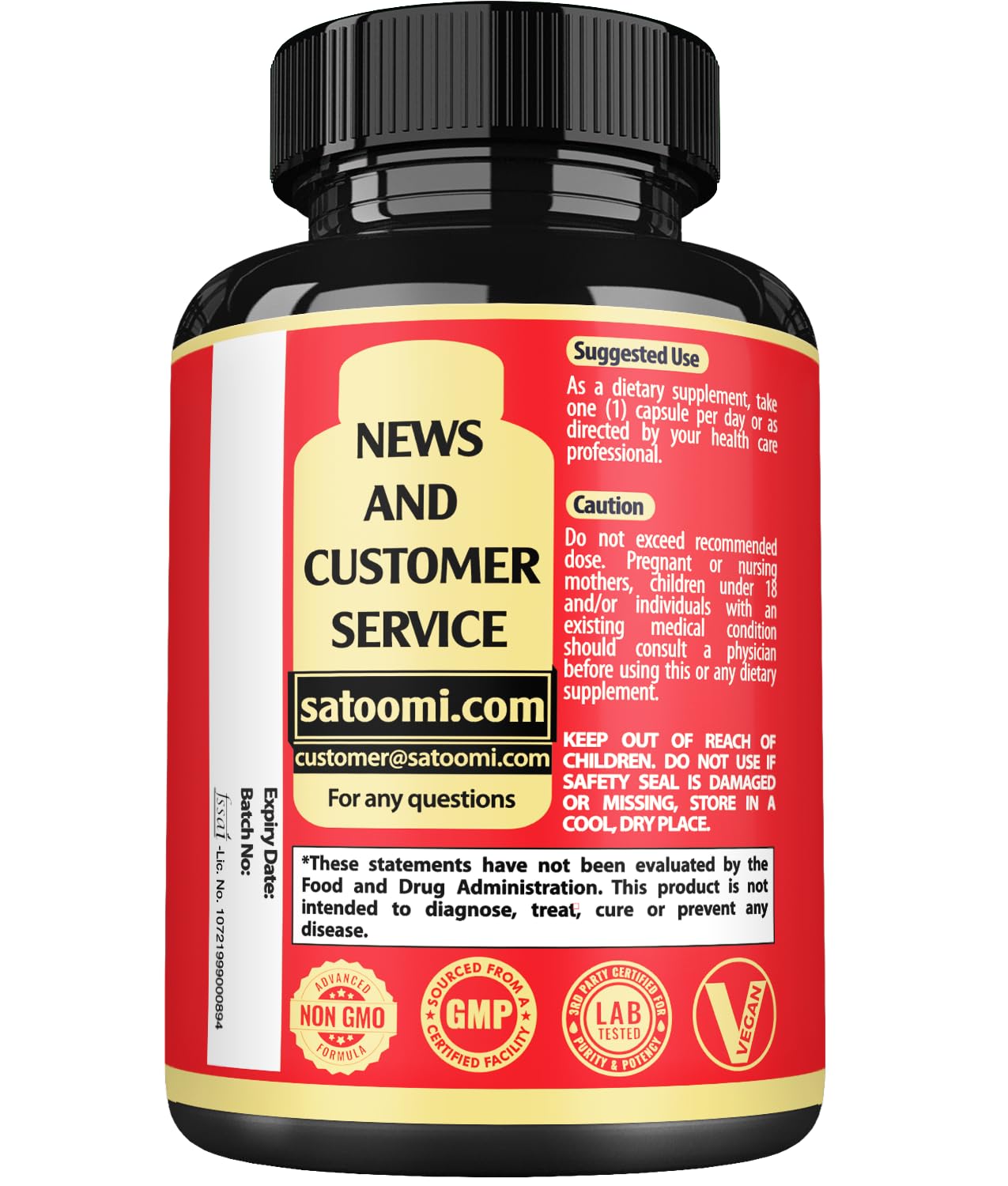Satoomi NAD Supplement with Nicotinamide Riboside NR, Resveratrol, Quercetin - 60 Count - 30 Days Satoomi uk supplements