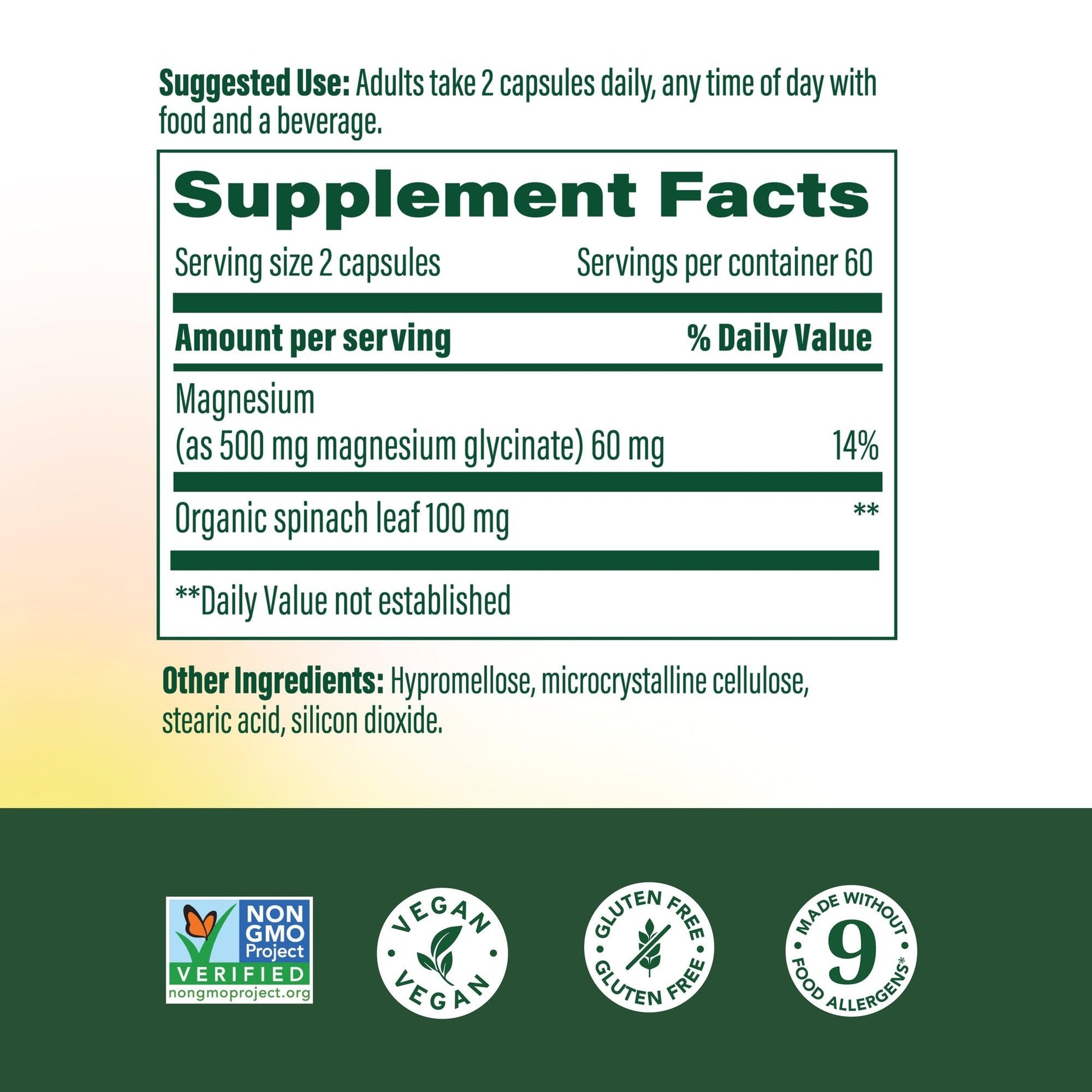 MegaFood Magnesium Glycinate 500mg - Chelated Magnesium Supplement - 60mg Elemental Magnesium - Gentle on the Stomach - Supports Normal Sleep Cycle & Healthy Stress Response - 120 Capsules 60 Servings MegaFood uk supplements