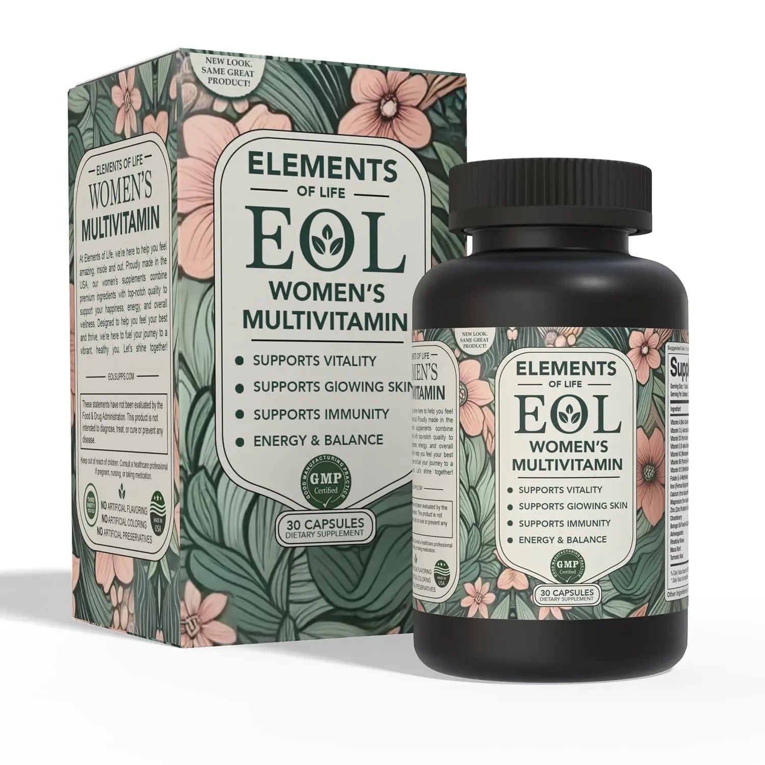 Elements of Life Multivitamin for Women – Daily Women’s Vitamins with MethyFolate, Organic Ingredients & Natural Supplements for Energy Elements of LIfe uk supplements