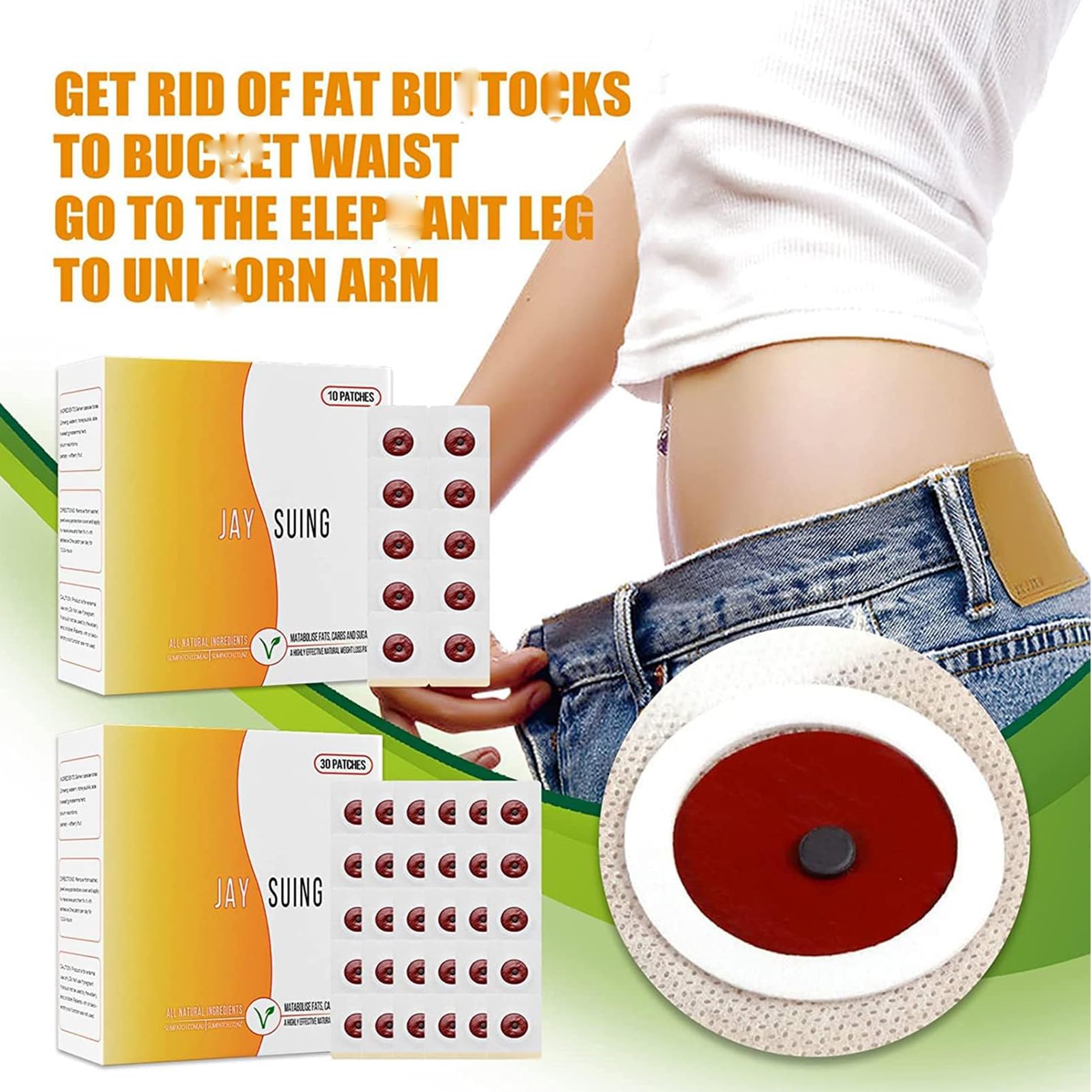 30Pcs Belly Patch, Waterproof Stickers for Women Girls, Natural Belly Sticker for Women and Men Rosarden uk supplements