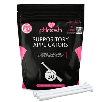 ACE NUTRITION pHresh Vaginal Suppository Applicators – Pack of 30 Individually Wrapped Disposable ACE NUTRITION uk supplements