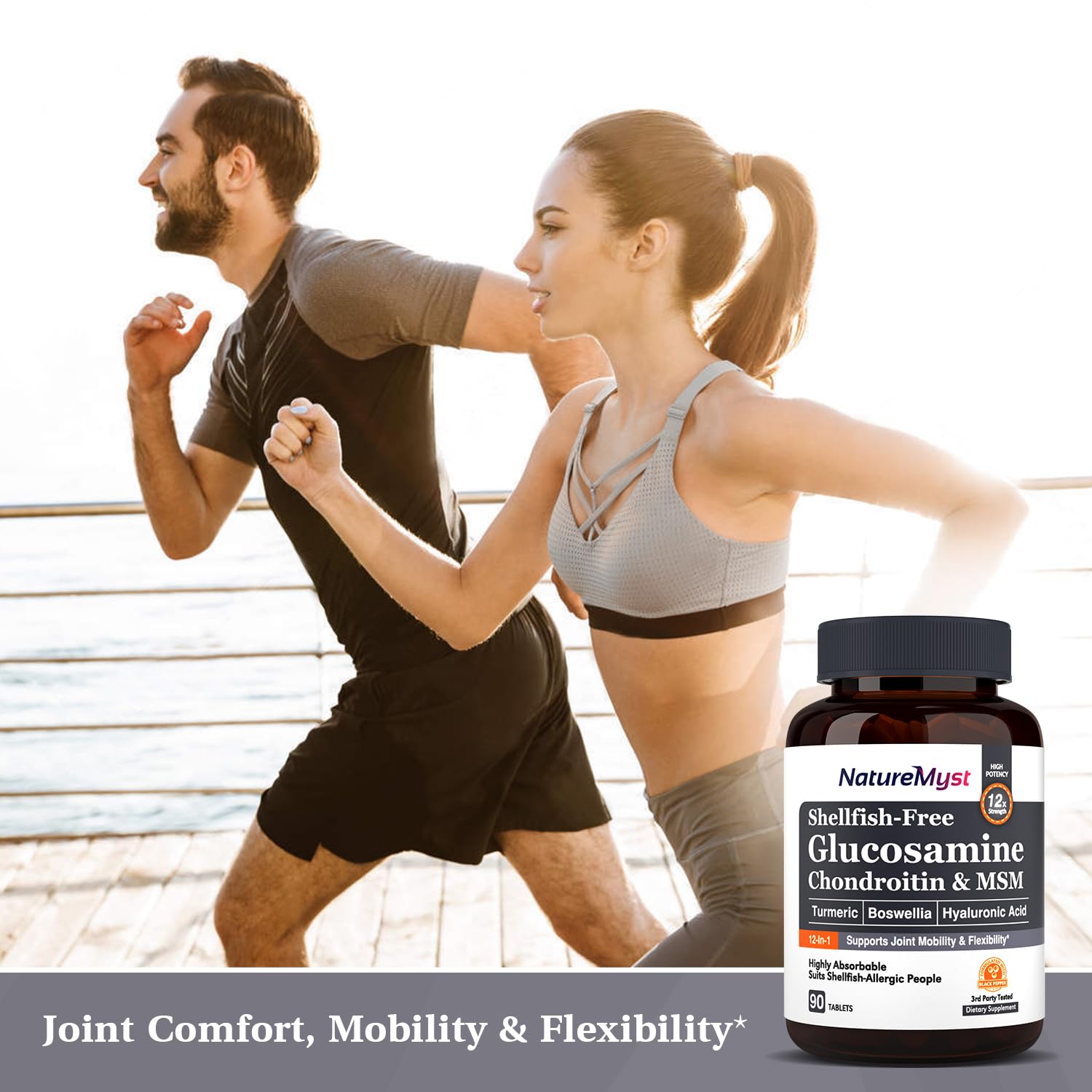 NatureMyst Glucosamine Chondroitin & MSM, Turmeric, Boswellia, Collagen, Hyaluronic NatureMyst uk supplements