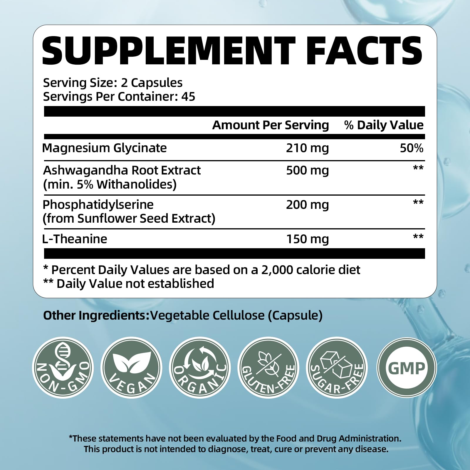 VitaHarbor Cortisol Supplement for Women and Men, 4-in-1 Cortisol Reducer with Magnesium Glycinate, Ashwagandha, Phosphatidylserine, L-Theanine, for Relaxation & Calm Support, 90 Veg Caps VitaHarbor uk supplements