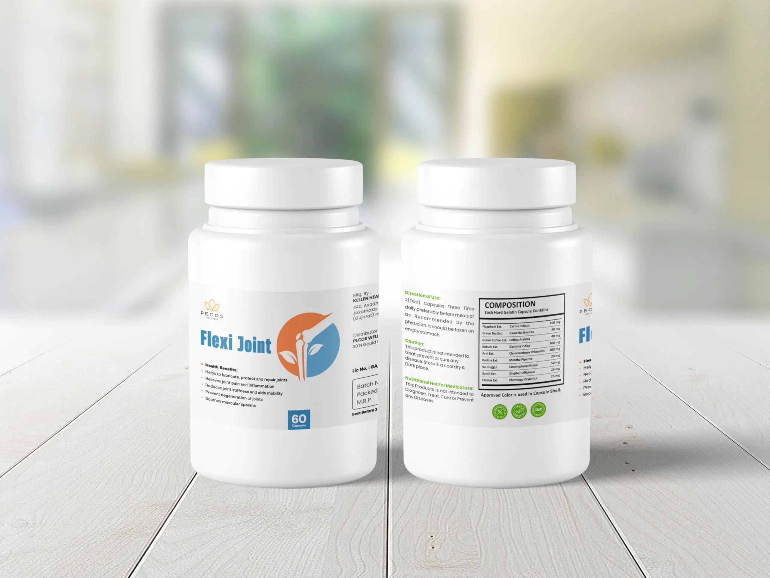 PECOS WELLNESS Flexi Joint Supplement for Joint Health, 60 Capsules, Supports Mobility and Joint Protection PECOS WELLNESS uk supplements