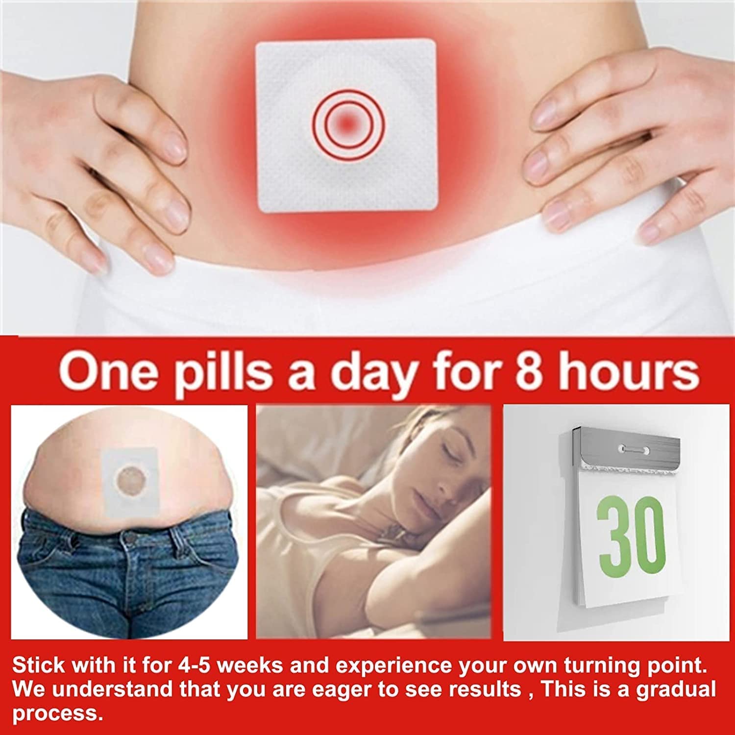 Hairline Mugwort Belly Button Patch, Natural Mugwort Essence Patch, Moxibustion Patch Hairline uk supplements