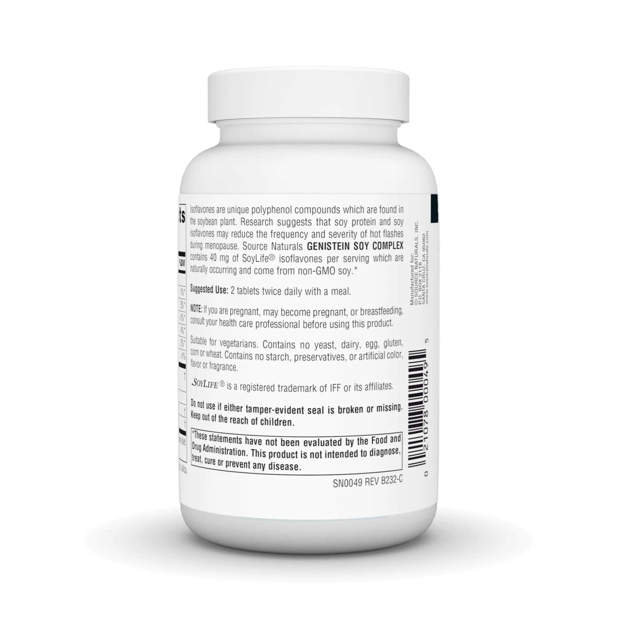 Source Naturals Genistein Soy Complex, 40 mg of SoyLife* - 40 mg, 60 Tablets Source Naturals uk supplements
