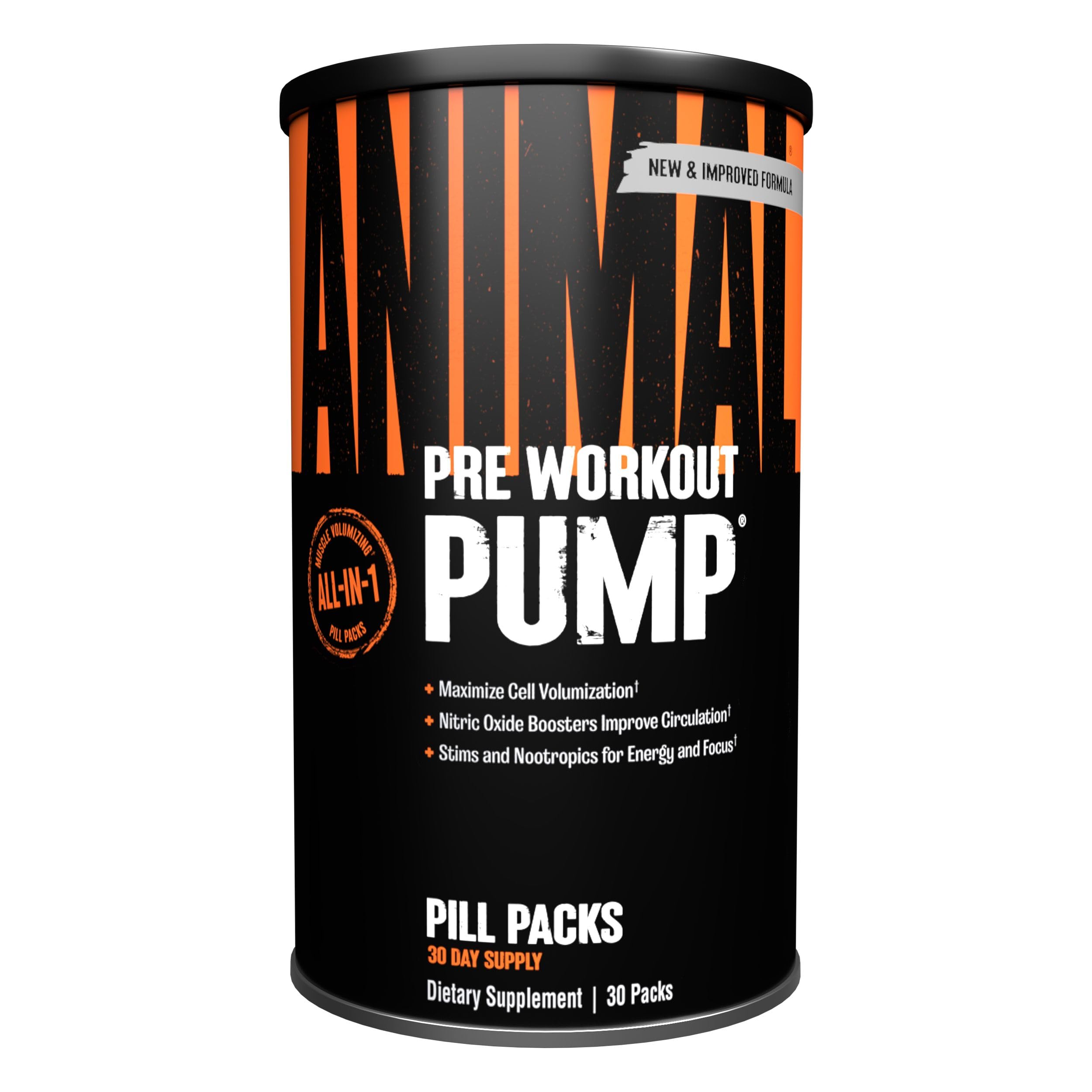 Animal Pump Pre-Workout Supplement – for Energy, Focus and Muscle Volumizing, with Nitric Oxide Boosters Including Stims and Nootropics, Creatine, Animal uk supplements