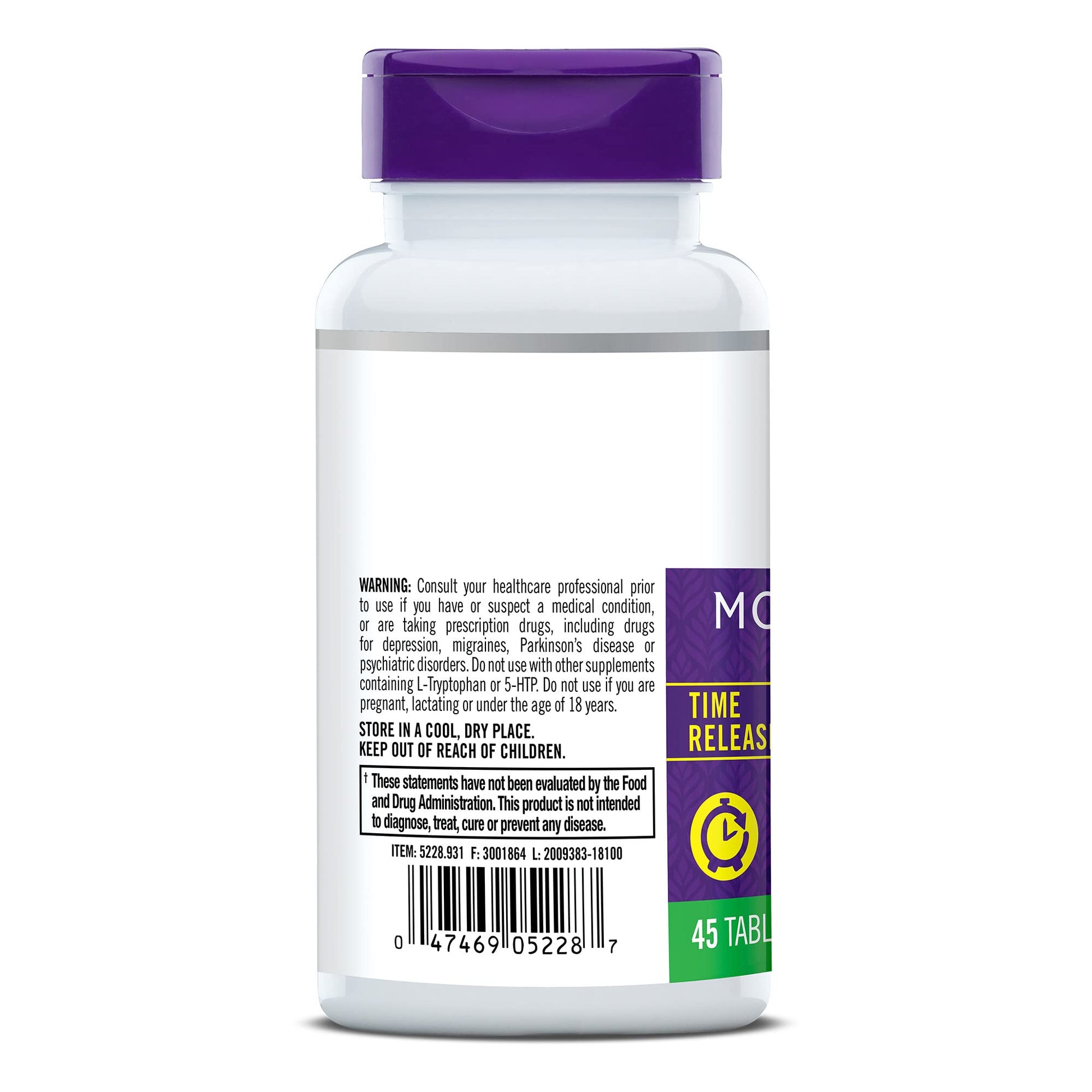 Natrol 5-HTP 100mg, Dietary Supplement Helps Support a Balanced Mood, 90 Time Natrol uk supplements