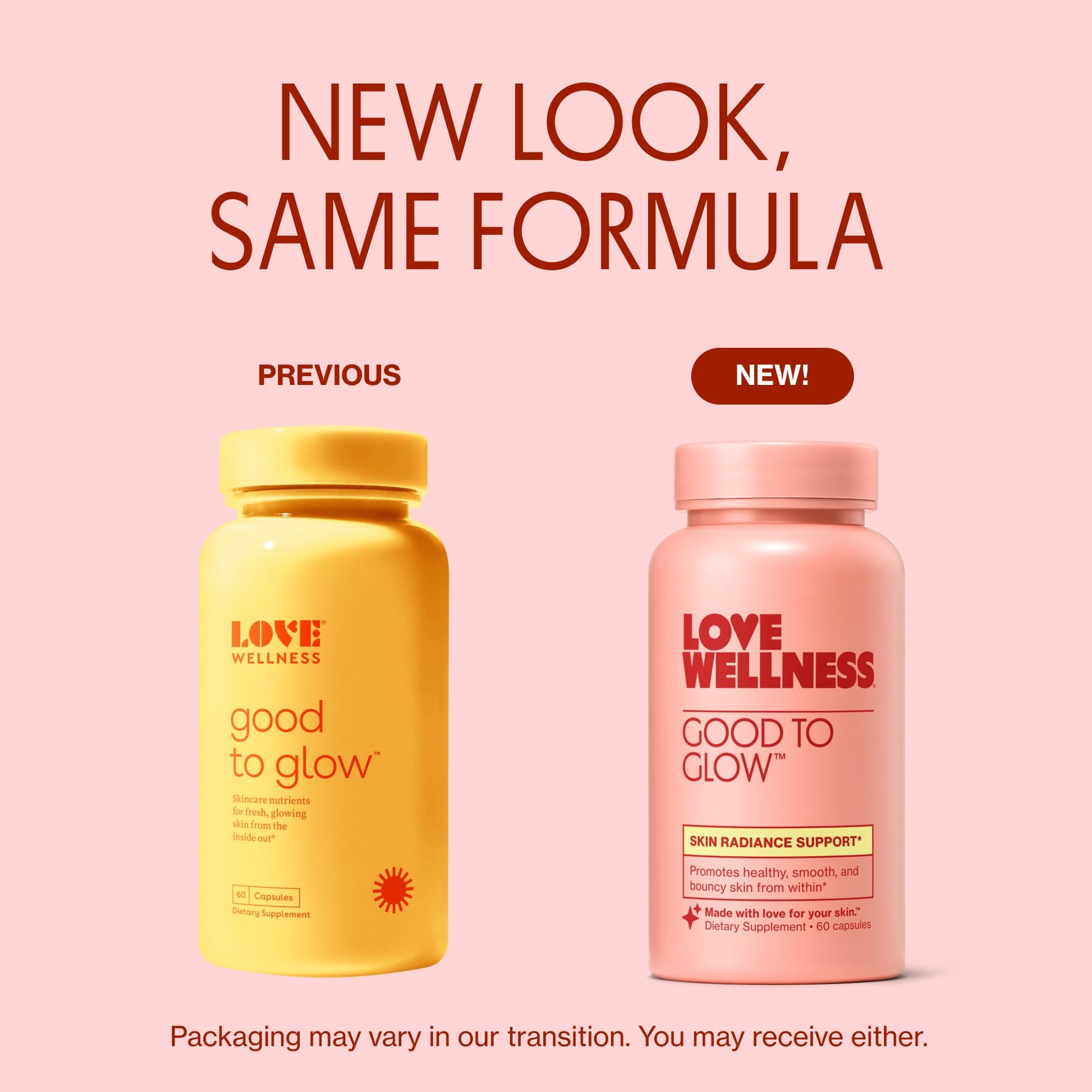 Love Wellness Good to Glow | Collagen Supplement with Biotin, Vitamin C, E, Ashwagandha & Zinc | Promotes Smooth, Glowing & Clear Skin | Enhances Smoothness & Promotes Healthy Skin | 60 Count Love Wellness uk supplements