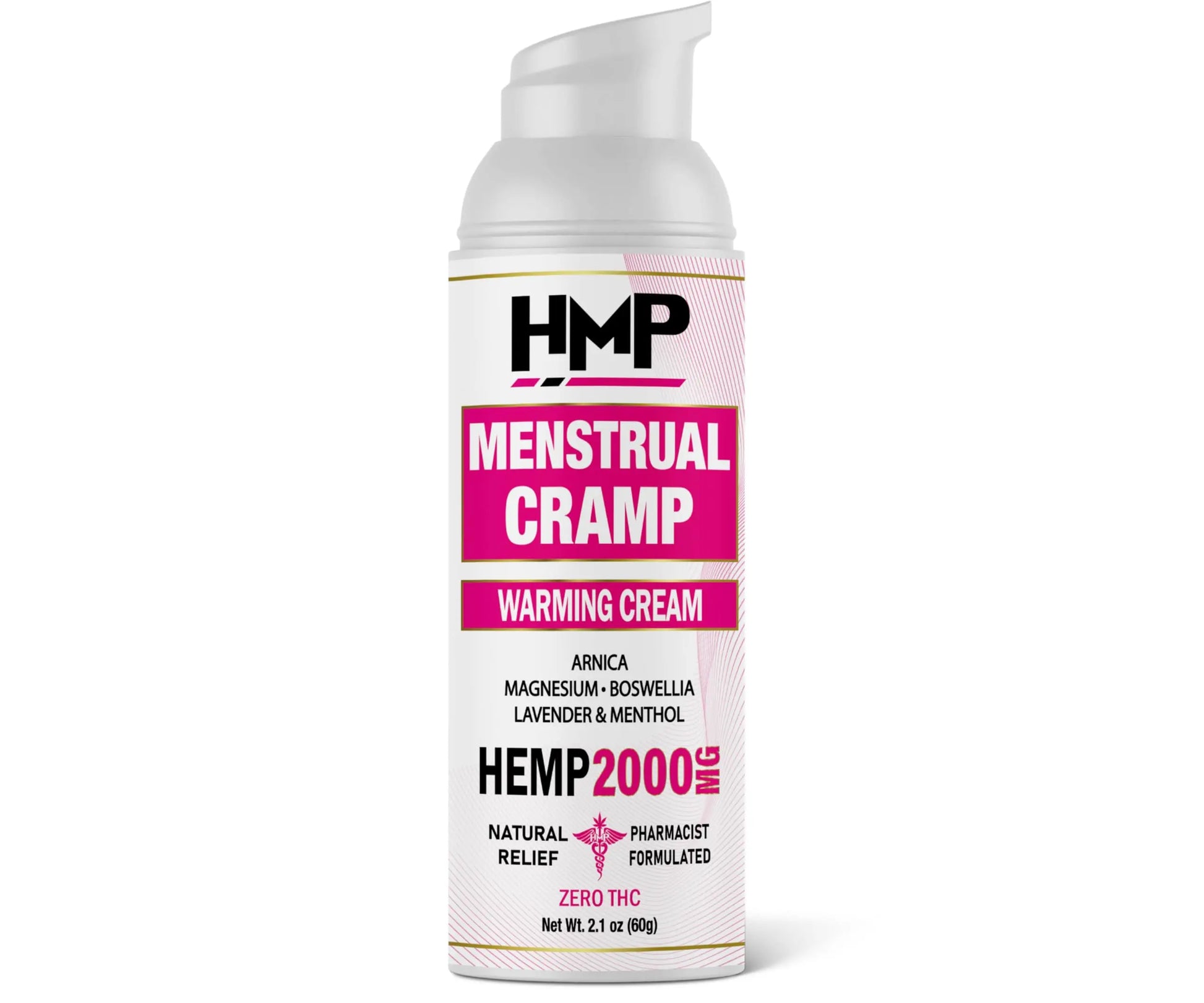 HMP BRANDS Menstrual Cramp Hemp Cream 2000MG with Menthol, Easy to Use, Natural Formula Made in USA 2.1oz HMP BRANDS uk supplements