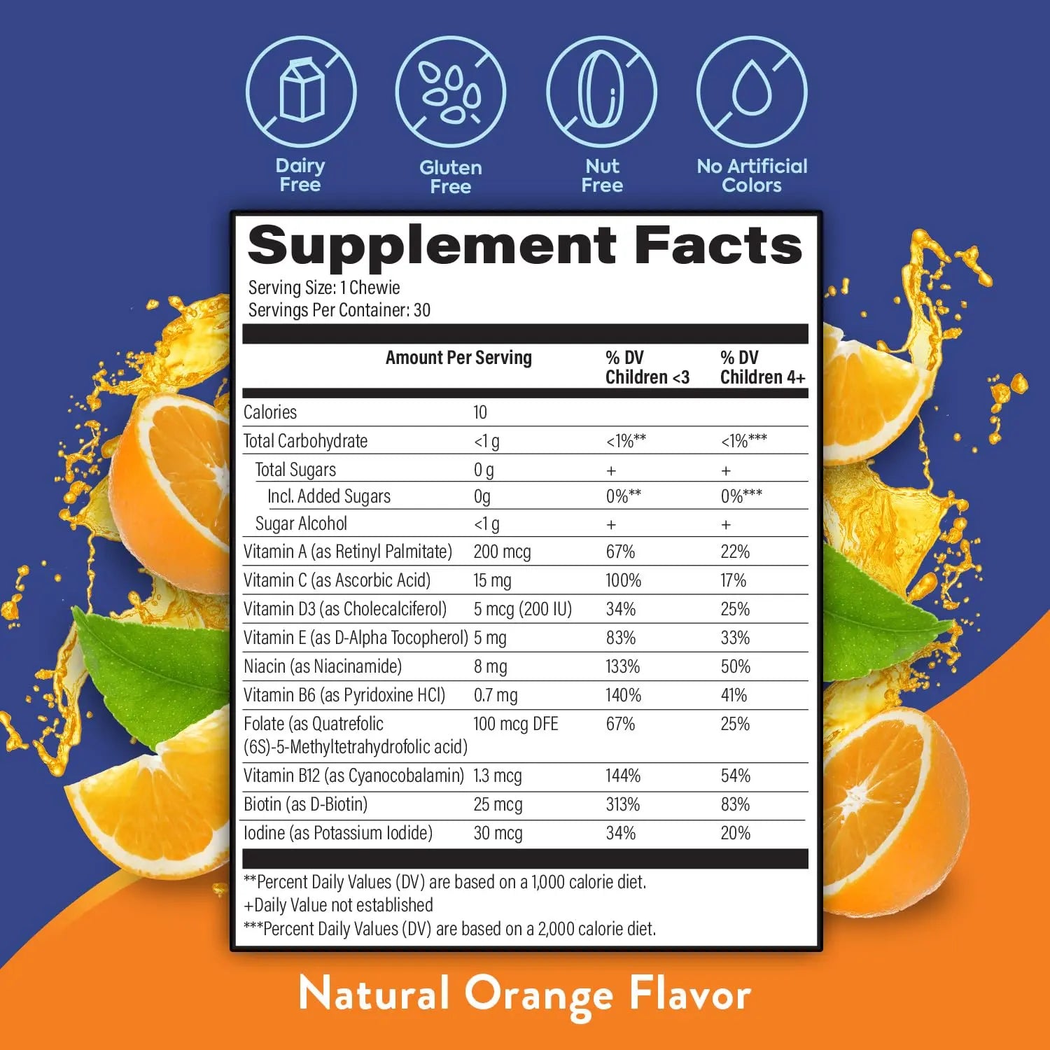 OmegaVia Sugar Free Kids Multivitamin Chewies - Daily Chewable Gummy Vitamins for Kids 3+ OmegaVia uk supplements
