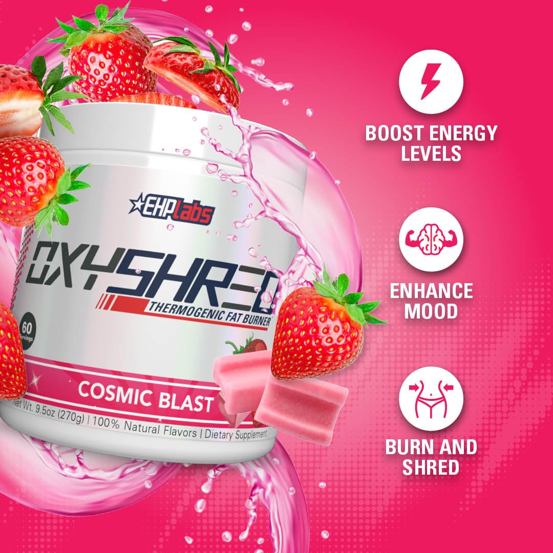 EHPlabs OxyShred Thermogenic Shredding Supplement - Clinically Proven Pre Workout EHP Labs uk supplements