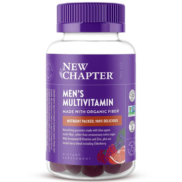 New Chapter Men’s Multivitamin Gummies, 57% Less Sugar, Men’s Gummy Vitamins with Vitamin C, D3 & Zinc New Chapter uk supplements