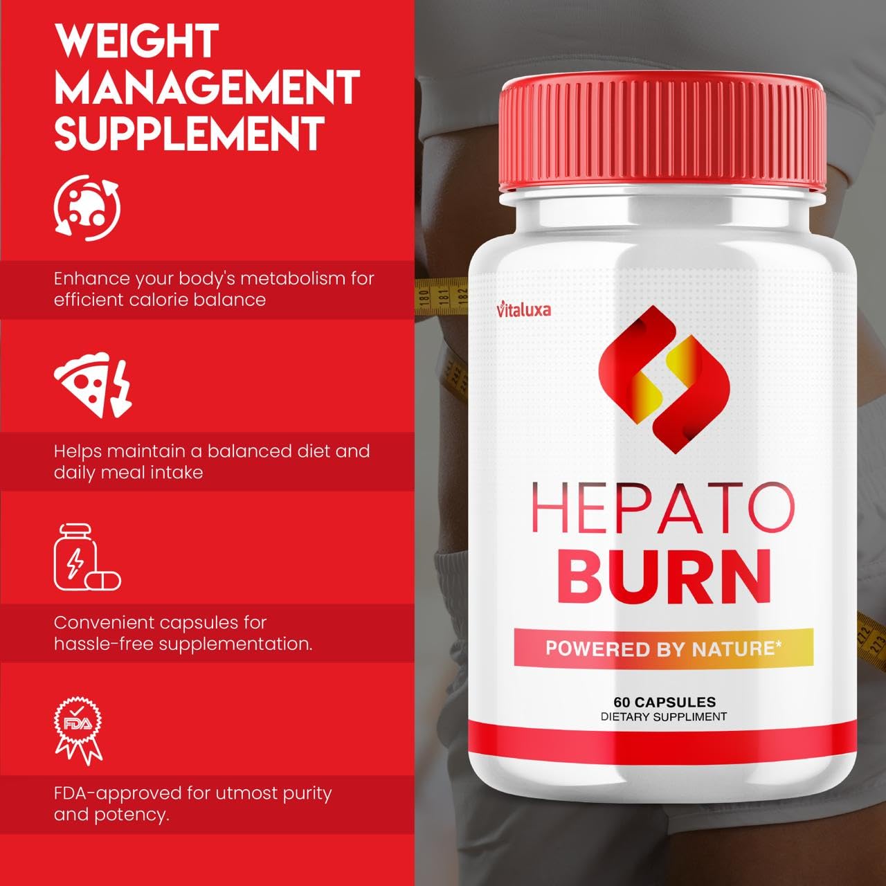 (2 Pack) Hepato Burn Capsules - HepatoBurn Supplement Pills Advanced Formula Wait Premium Blend All Natural Loss Support for Men Women, Hepataburn Reviews Maximum Strength Burner Health (120 Capsules) Vitaluxa uk supplements