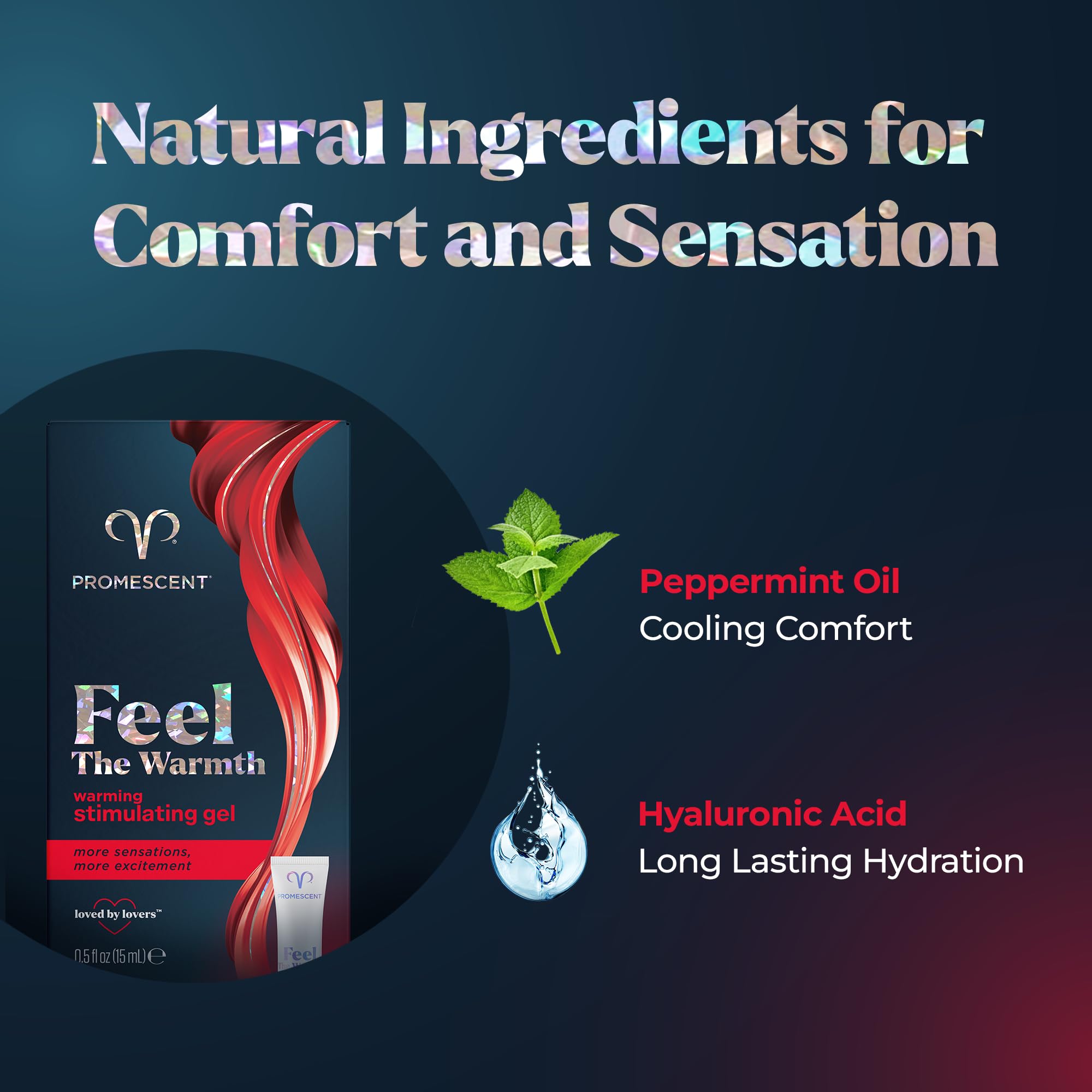 Promescent Warming Gel for Women, Personal Gel for Her, Intimate Lube, Non-Sticky Warming Lubricant, 75 Applications (15ml) Promescent uk supplements