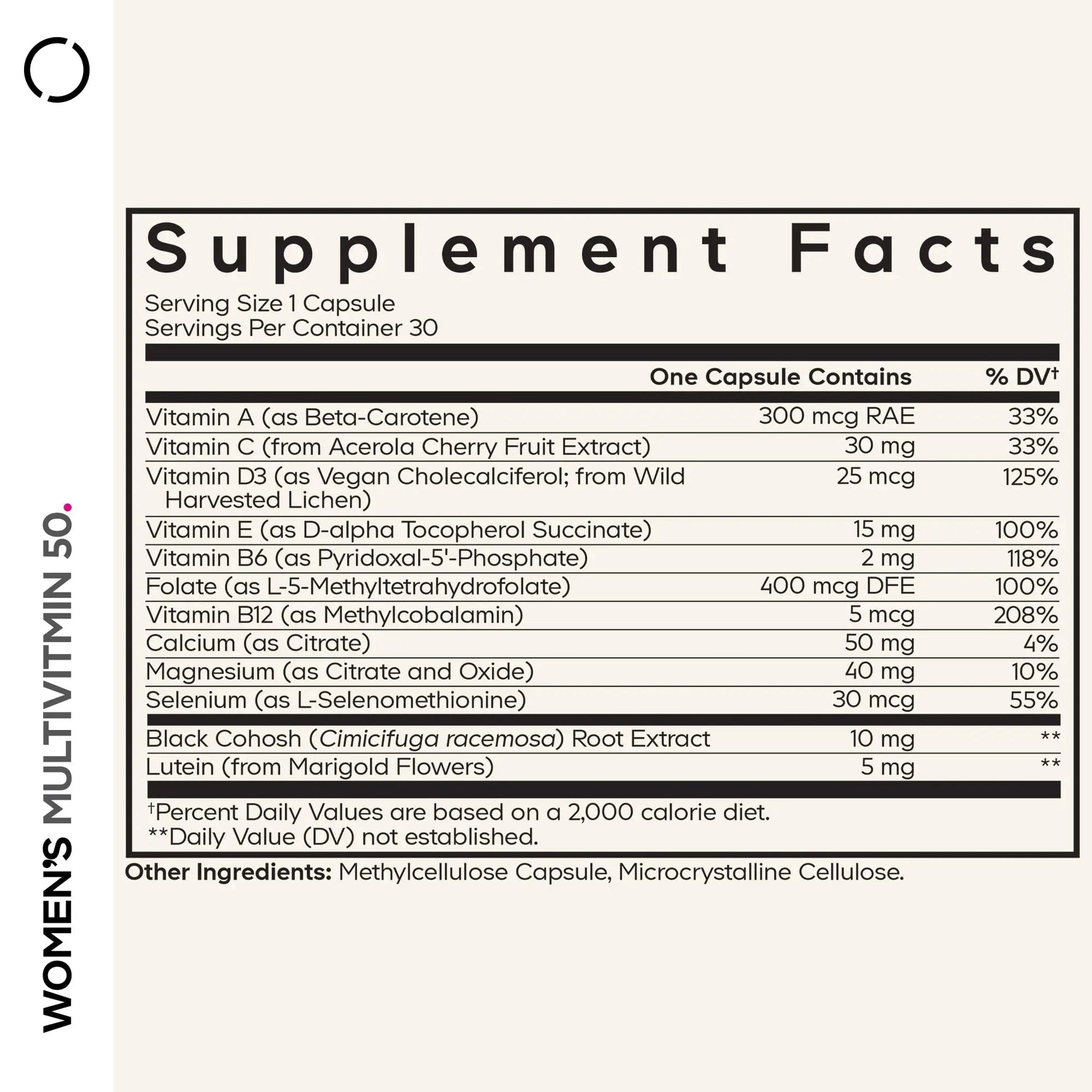 Codeage Women’s Multivitamin 50 - Essential Vitamins for Women Over 50, Methylated Folate, Magnesium, Selenium, Vitamin B6, B12, D3 Antioxidants Codeage uk supplements