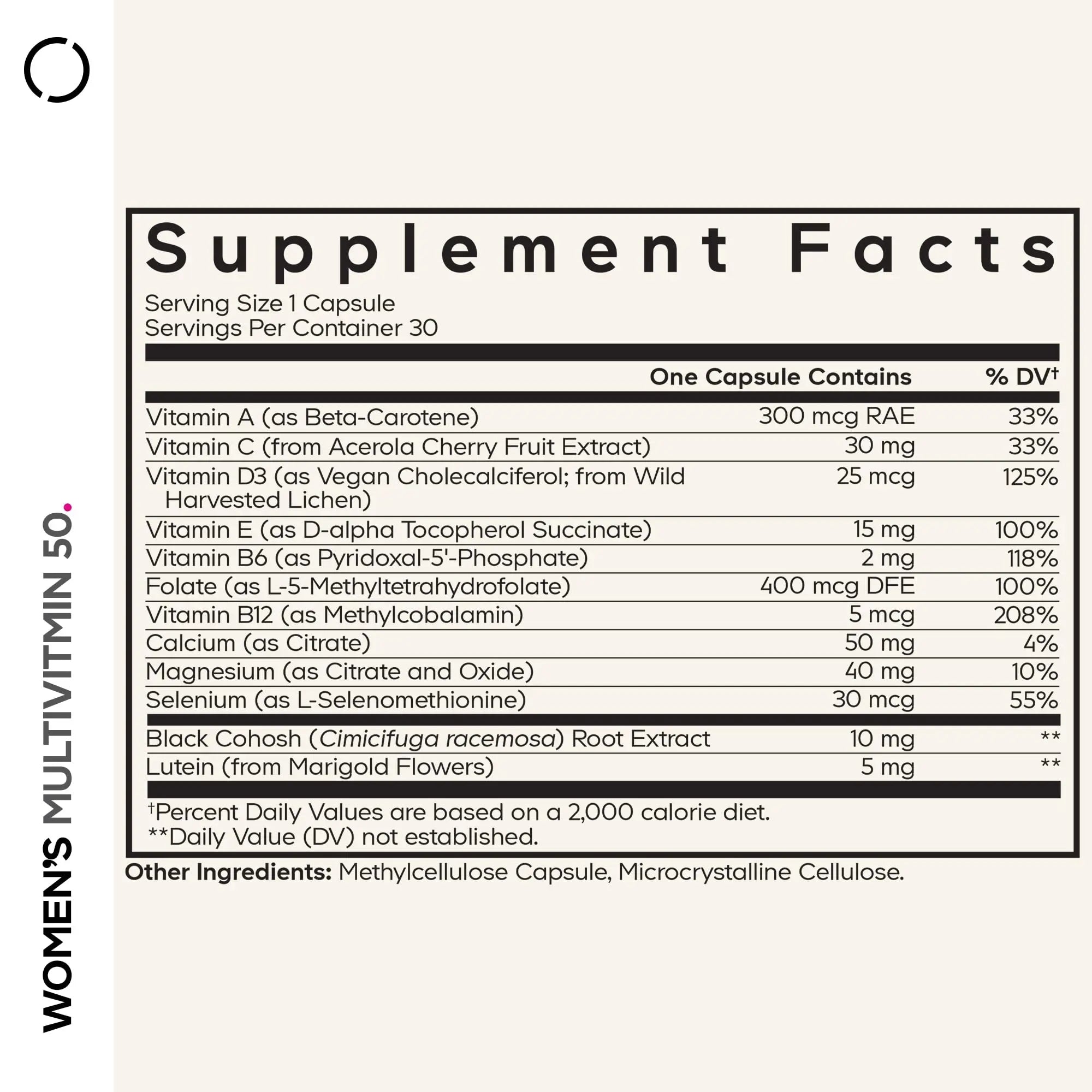 Codeage Women’s Multivitamin 50 - Essential Vitamins for Women Over 50, Methylated Folate, Magnesium, Selenium, Vitamin B6, B12, D3 Antioxidants Codeage uk supplements