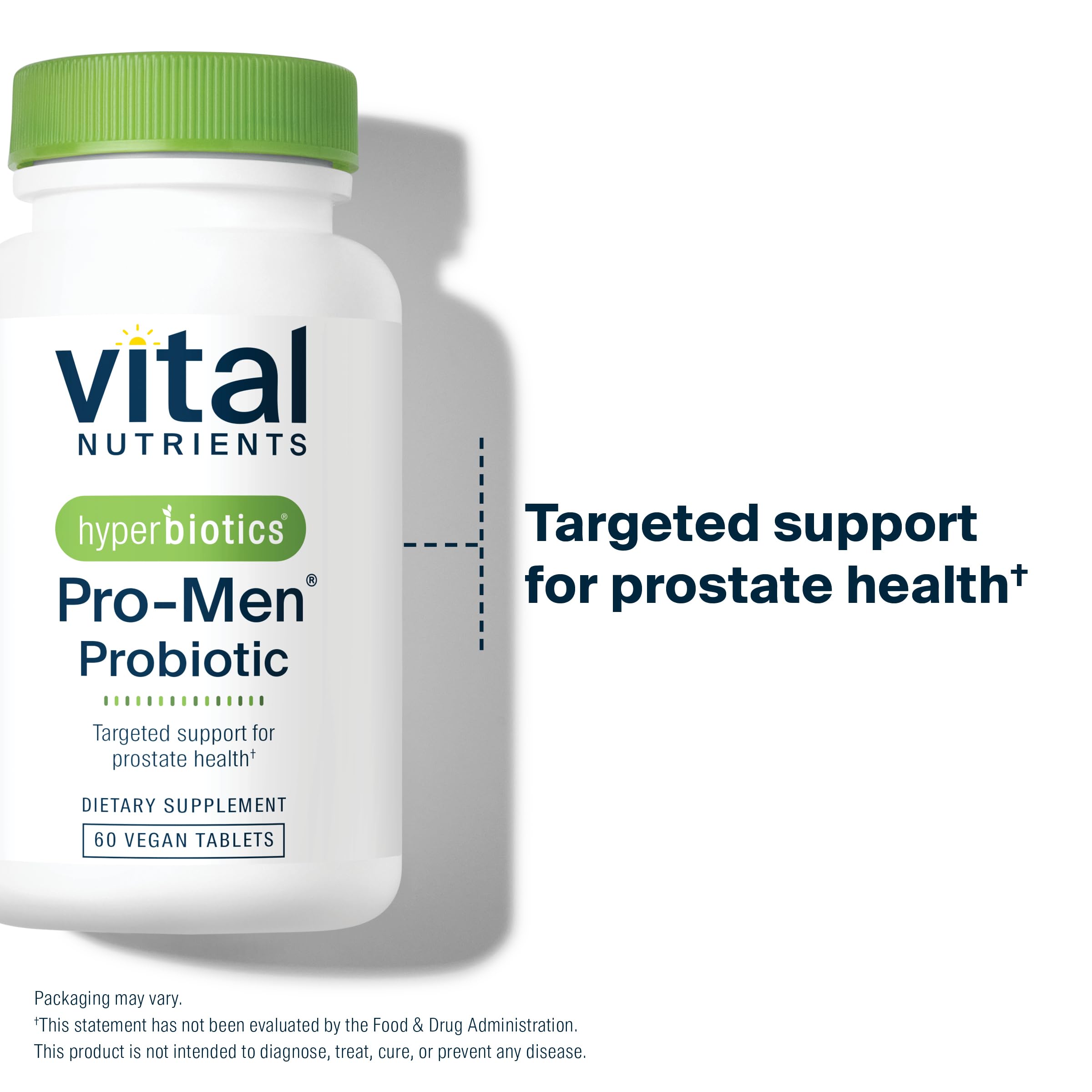 Hyperbiotics Vital Nutrients Pro Men Probiotics | Vegan Advanced Probiotics for Men | Clinically Studied for Prostate Health, Digestive Balance and Gut Health* | Gluten, Dairy, Soy Free | 60 Tablets Hyperbiotics uk supplements