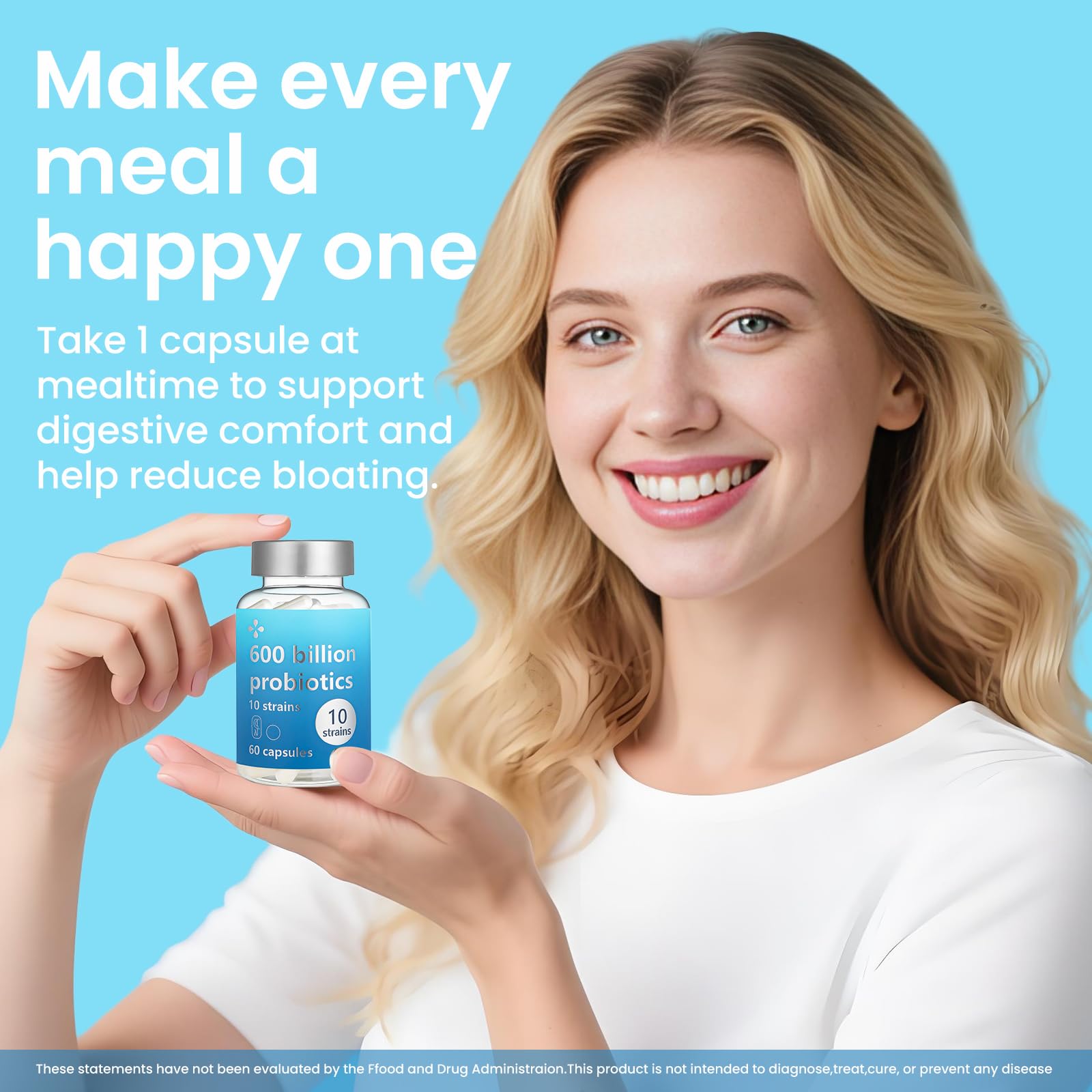 LOUDSAY Probiotics 60 Billion CFU - 10 Strains - Immune, Digestive & Gut Health - Supports Occasional Constipation, Diarrhea, Gas & Bloating - for Women & Men - 60 ct LOUDSAY uk supplements