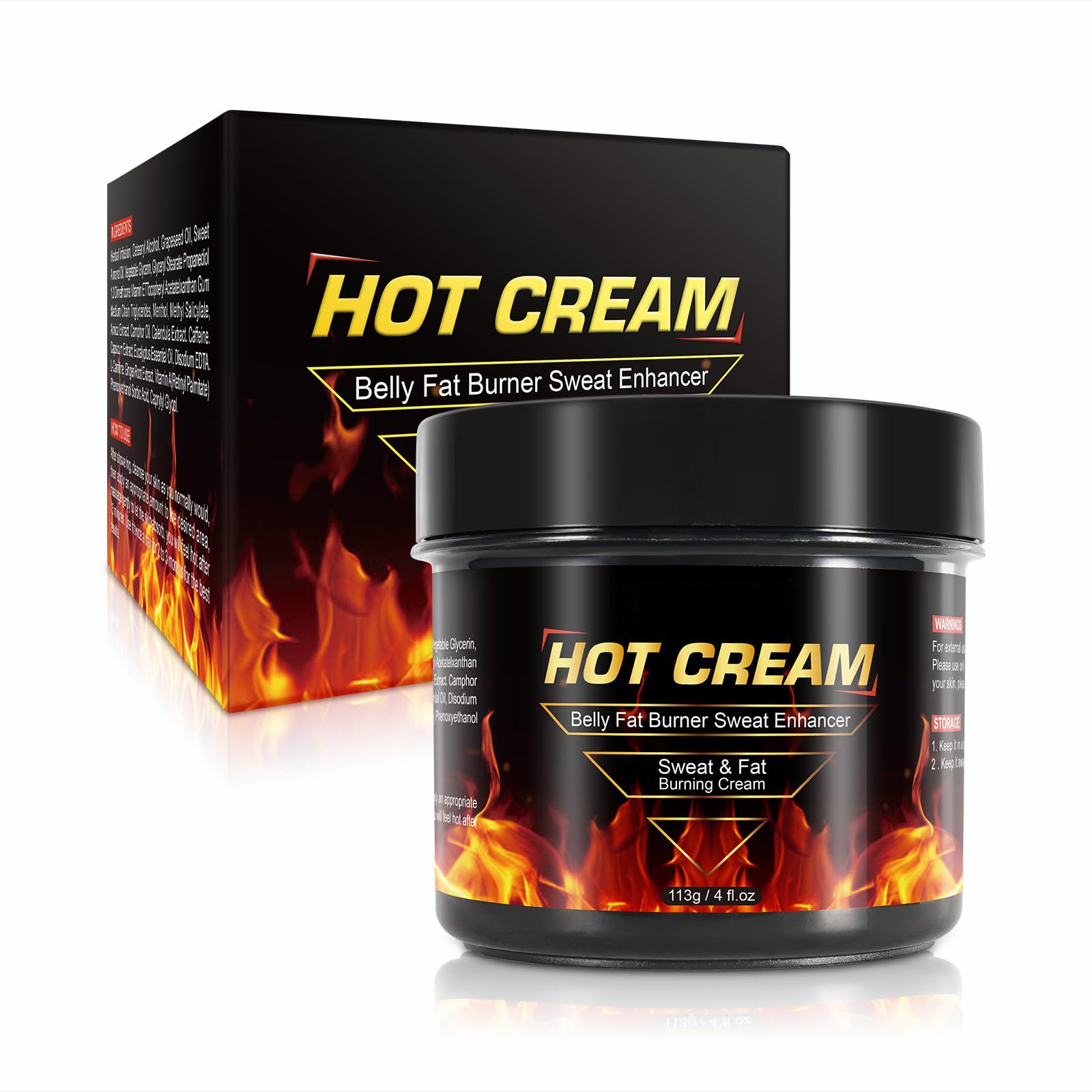 REBODUM Hot Sweat Cream, Fat Burning Cream for Belly Natural Weight Loss Cream Weight Loss REBODUM uk supplements