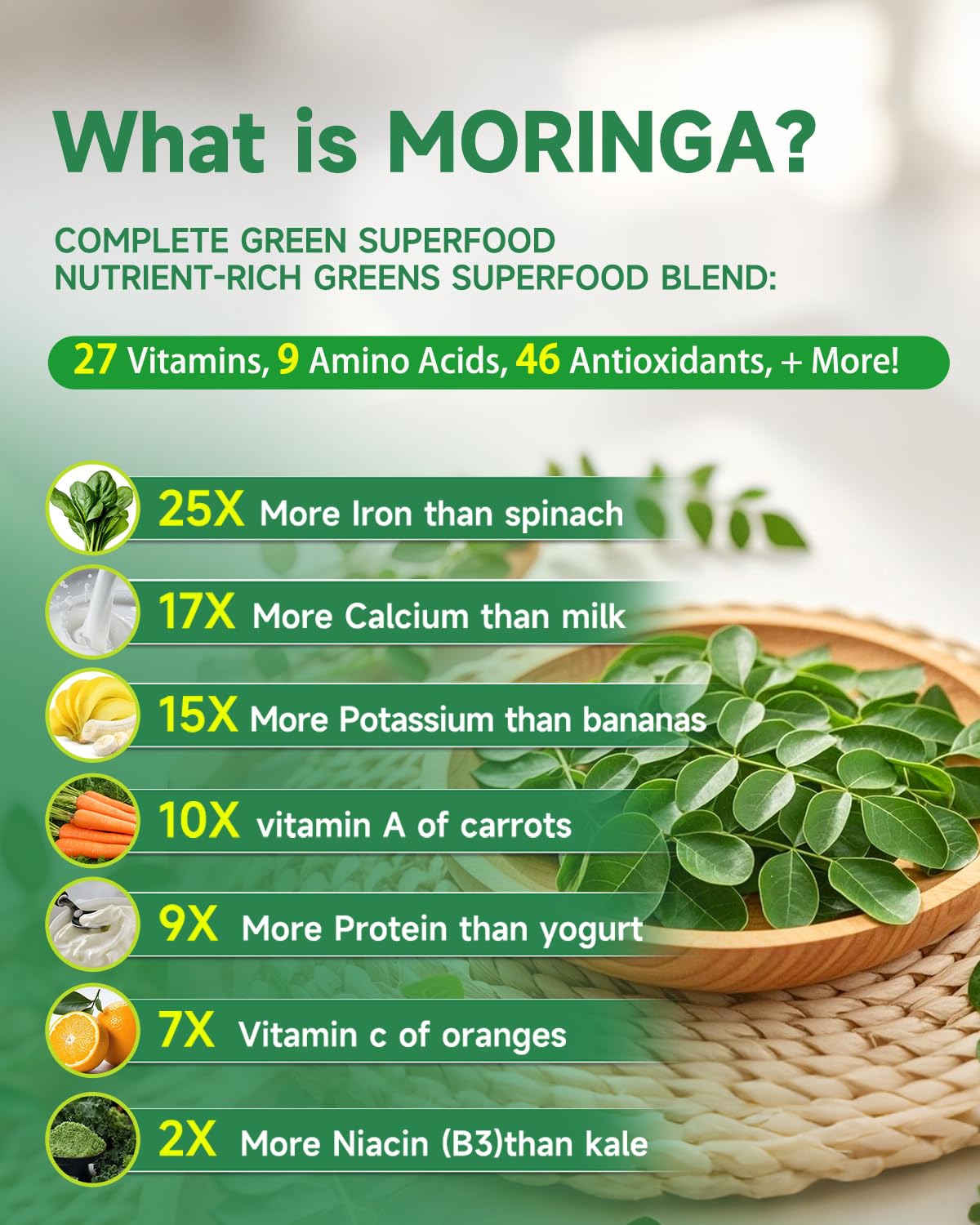 SANSICE Organic Moringa Supplement, Liquid Moringa Leaf Extract for Women & Men, Lymphatic Drainage Supplement with Echinacea for Lymph System Support SANSICE uk supplements