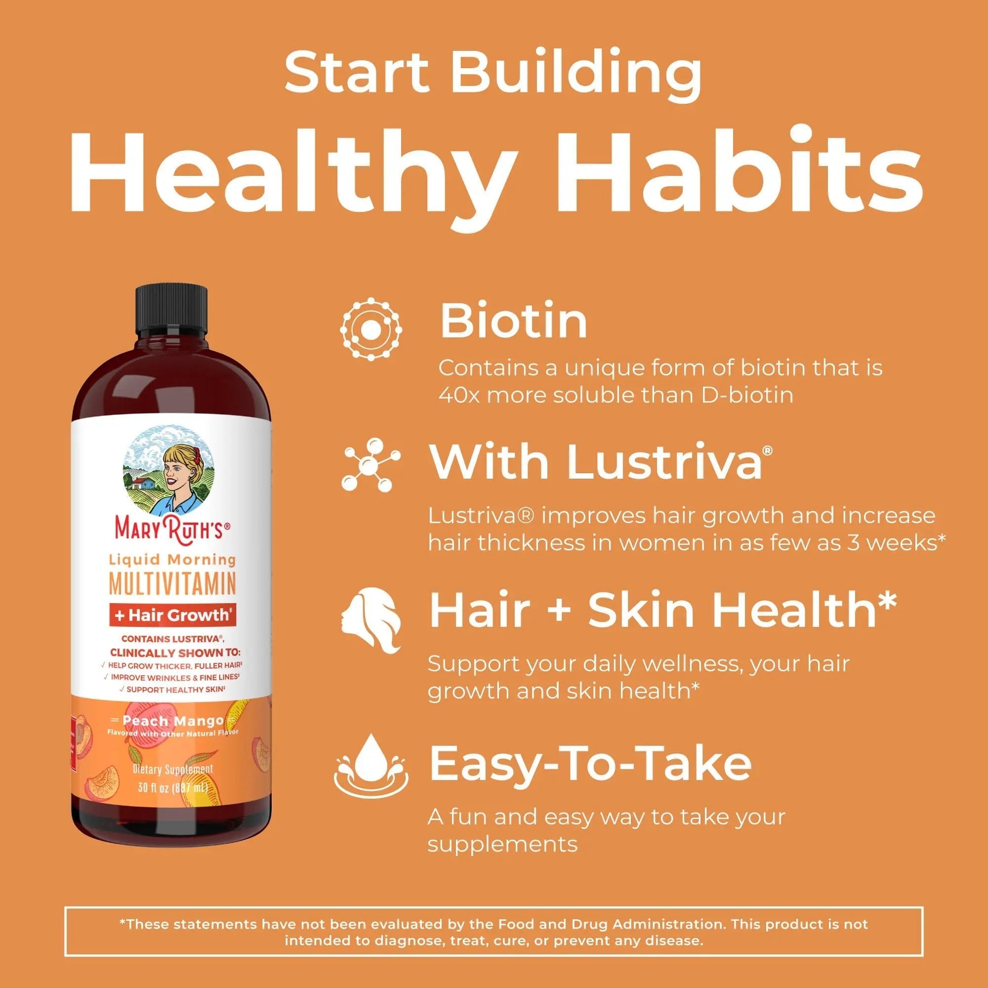 MaryRuth Organics Morning Multivitamin Hair Growth Bundle MARYRUTH'S uk supplements