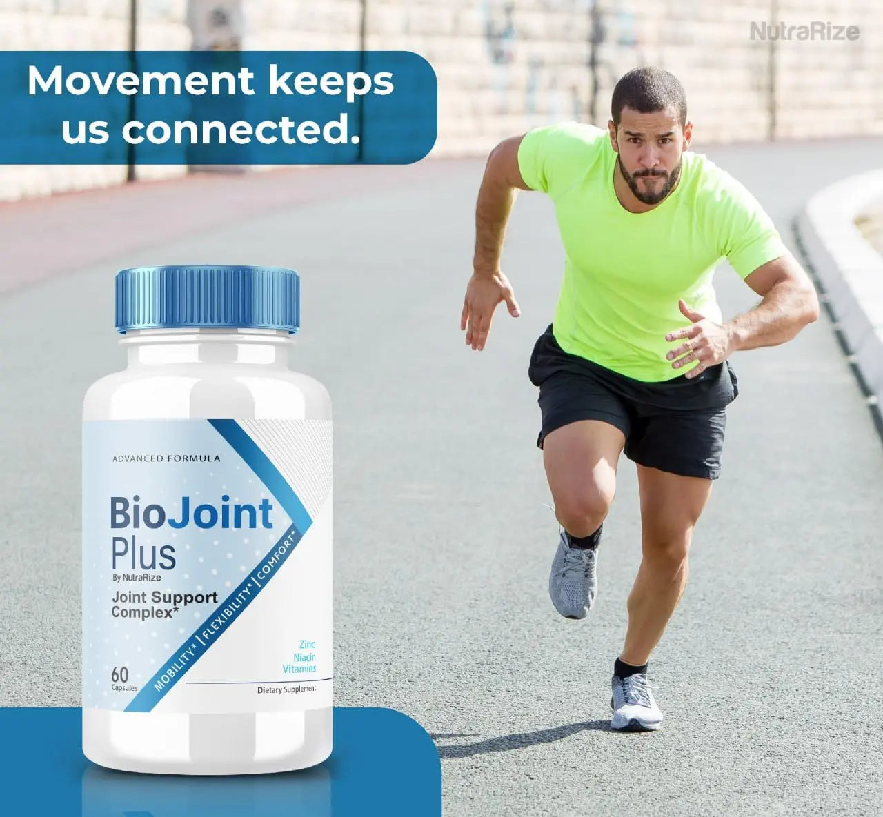 BioJoint Plus - BioJoint Plus Advanced Joint Support Formula, BioJoint Supplement, BioJoint Maximum Strength Pills for Joint Wellness and Mobility, Bio Joint Plus Reviews (60 Capsules) NutraRize uk supplements