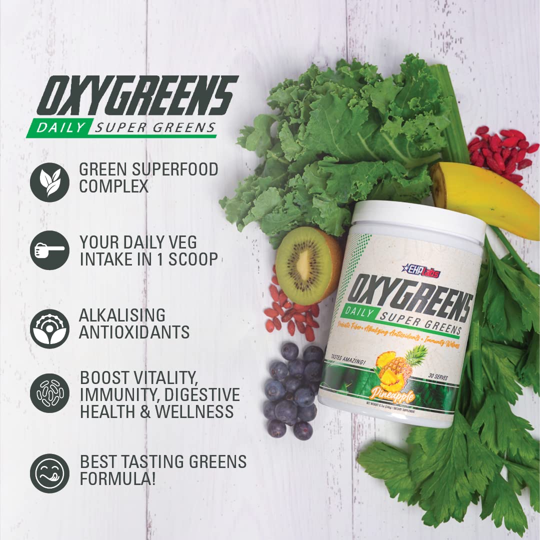 EHP Labs OxyShred + OxyGreens Bundle - Thermogenic Pre Workout Powder & Shredding EHP Labs uk supplements