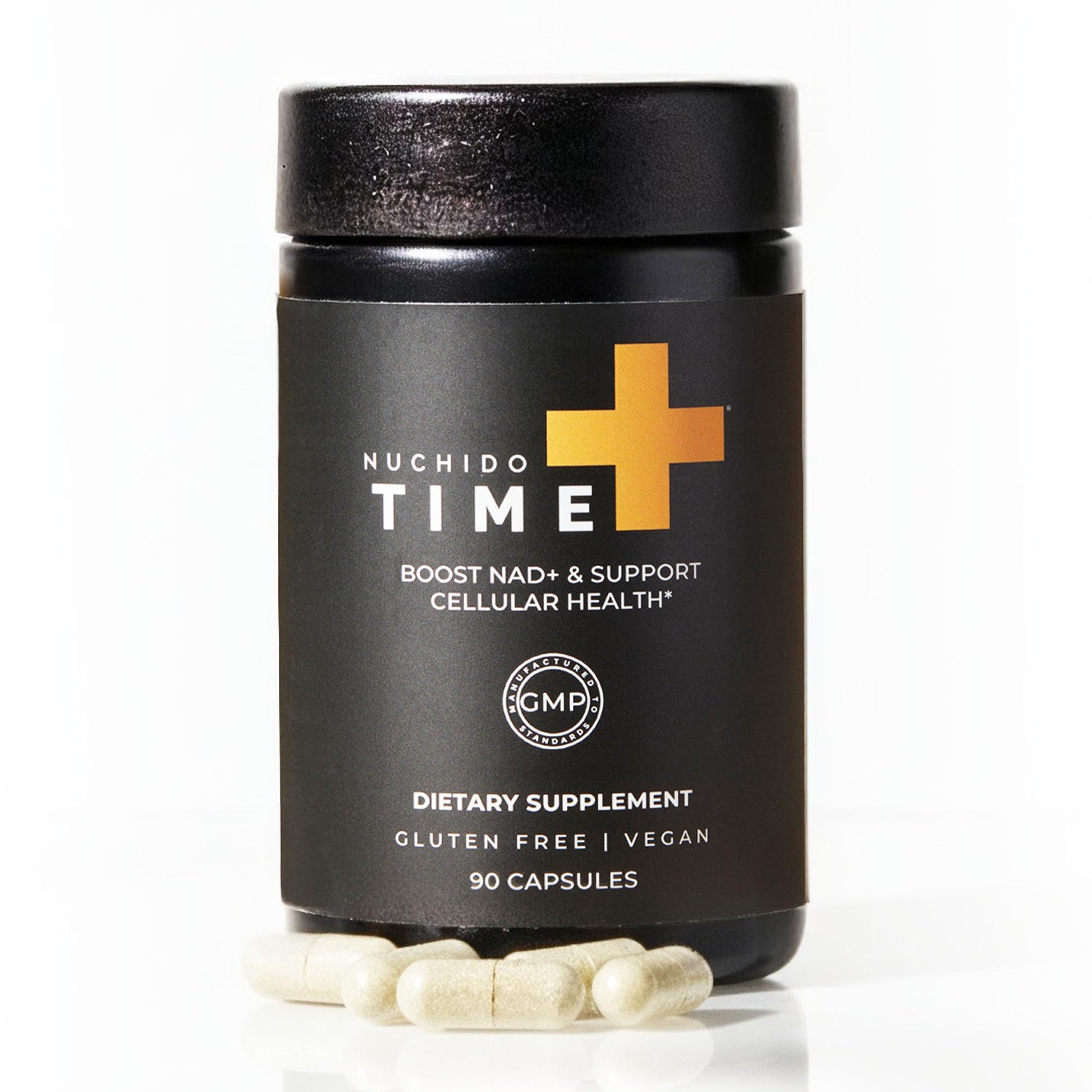 Nuchido Time+ NAD Supplement for Men & Women - Advanced Formula for Healthy Aging, Energy, Focus, Cellular Health & Longevity - Nicotinamide, Alpha Lipoic Acid, Quercetin - 90 Capsules Nuchido Time+ uk supplements