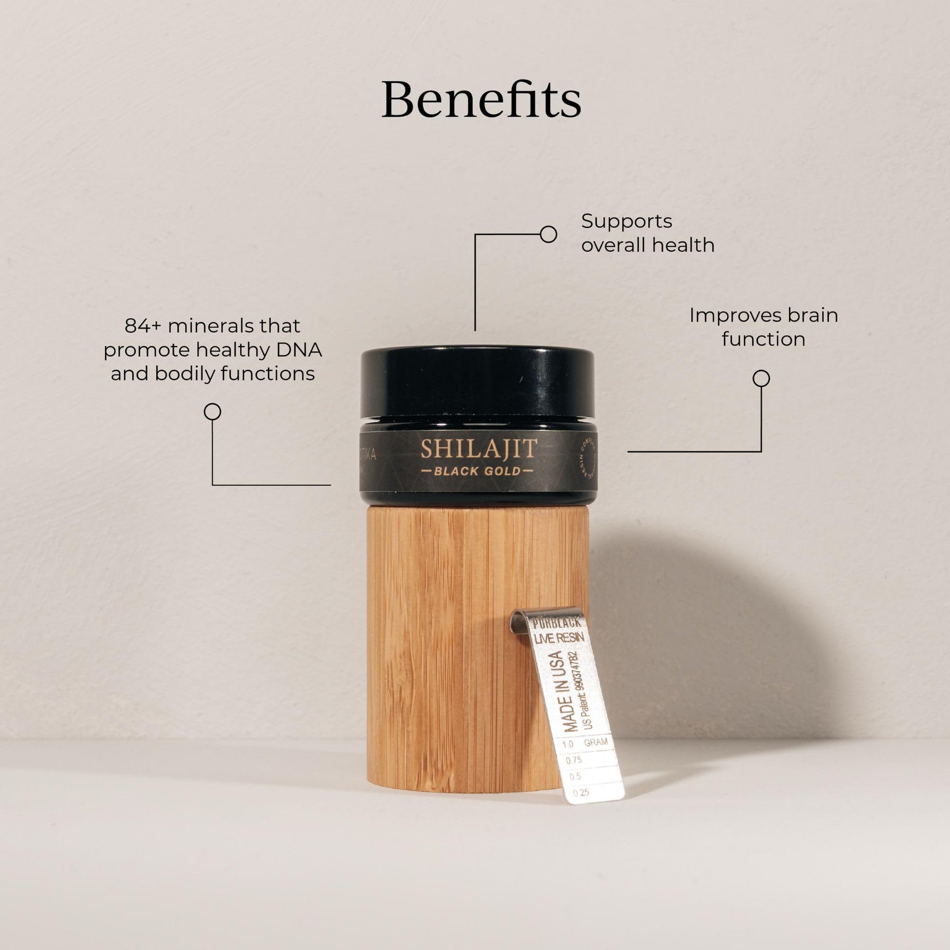 CYMBIOTIKA Pure Himalayan Shilajit Resin 500mg - 84+ Trace Minerals, High Potency with Elemental Gold & Fulvic Acid - for Energy, Focus, Immune & Digestive Support - Authentic Shilajit Resin CYMBIOTIKA uk supplements