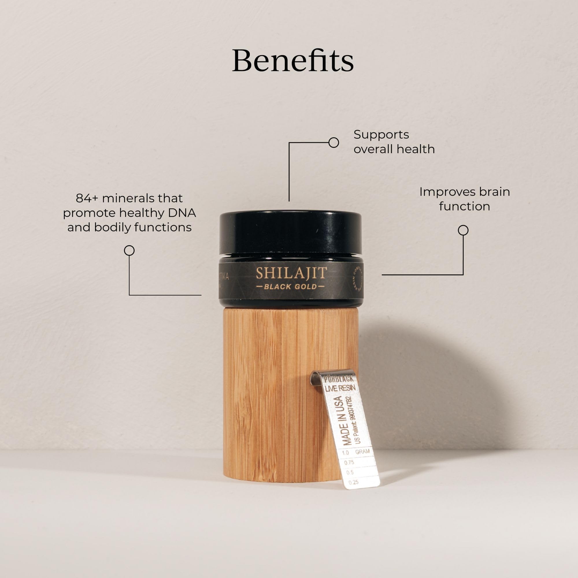 CYMBIOTIKA Pure Himalayan Shilajit Resin 500mg - 84+ Trace Minerals, High Potency with Elemental Gold & Fulvic Acid - for Energy, Focus, Immune & Digestive Support - Authentic Shilajit Resin CYMBIOTIKA uk supplements