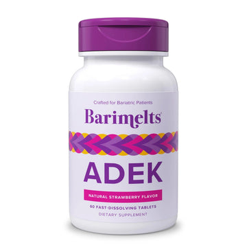 Barimelts ADEK - 60 Fast-Dissolving Tablets (2-Month Supply) - Sugar-Free Bariatric Vitamins for Women Including Vitamin A, Vitamin D, Vitamin E BariMelts uk supplements