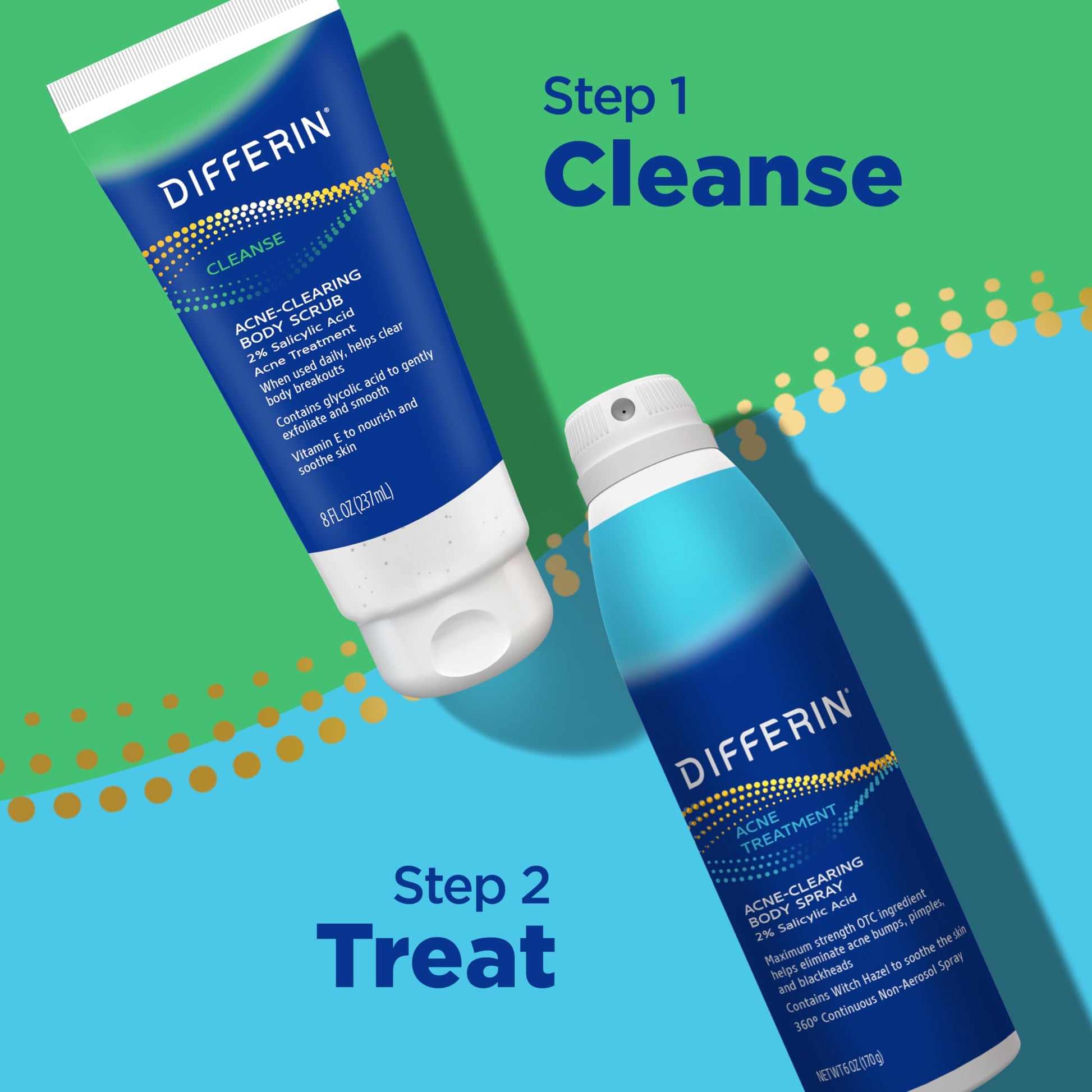 Differin Body Scrub with Salicylic Acid Acne Clearing Improves Tone and Texture Prone Skin Differin uk supplements