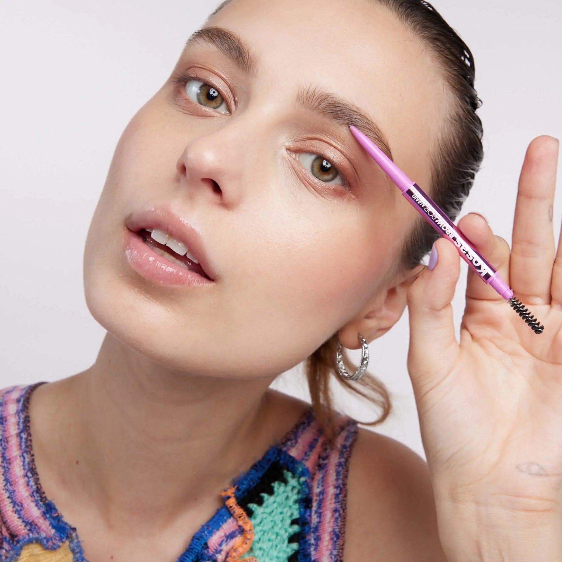 Kosas Brow Pop Nano Eyebrow Pencil – Ultra-Fine 1mm Micro Brow Pencil with Spoolie, Medium Brown Kosas uk supplements